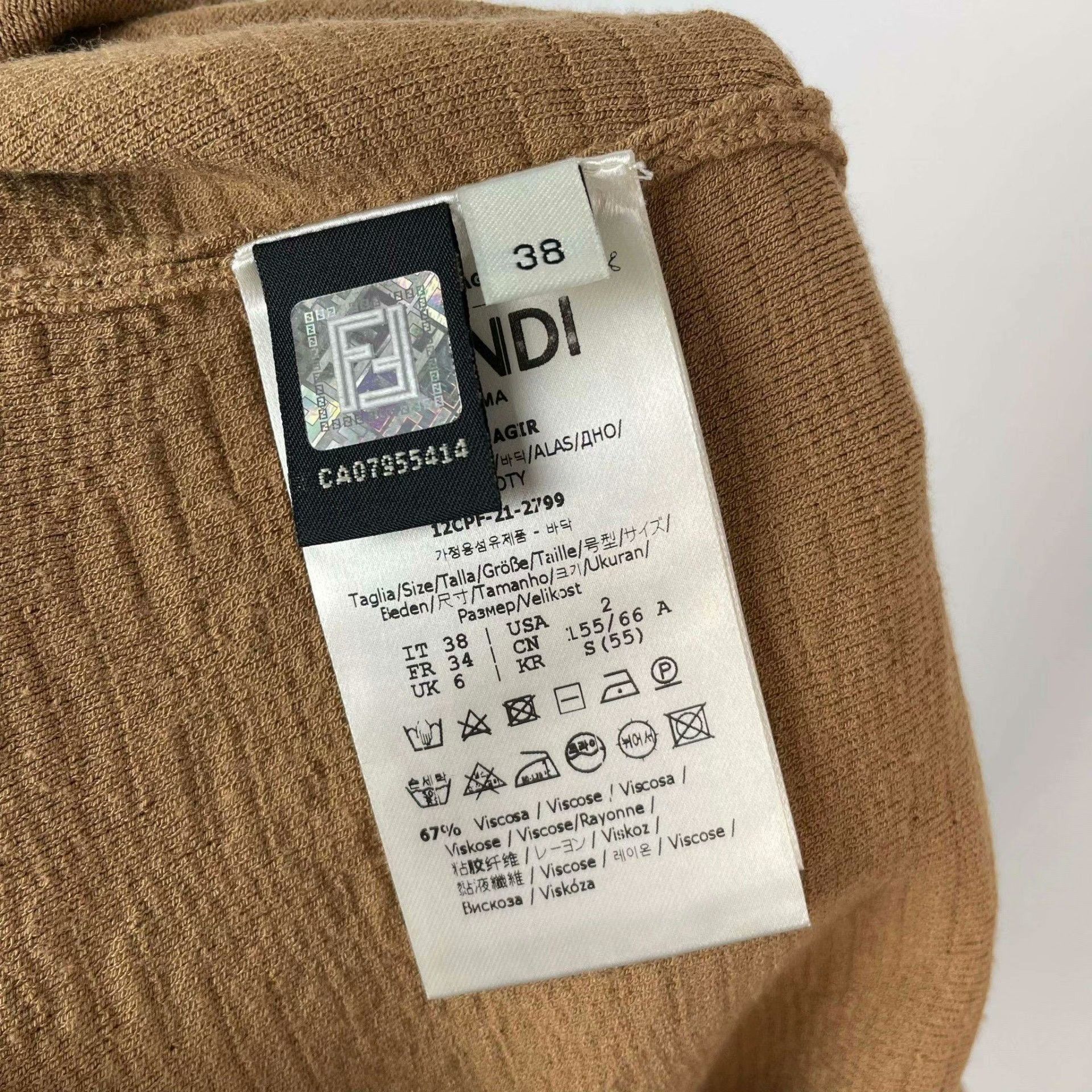 Fendi Fendi Brown Sweater S Women Size S / US 4 / IT 40 - 7 Thumbnail