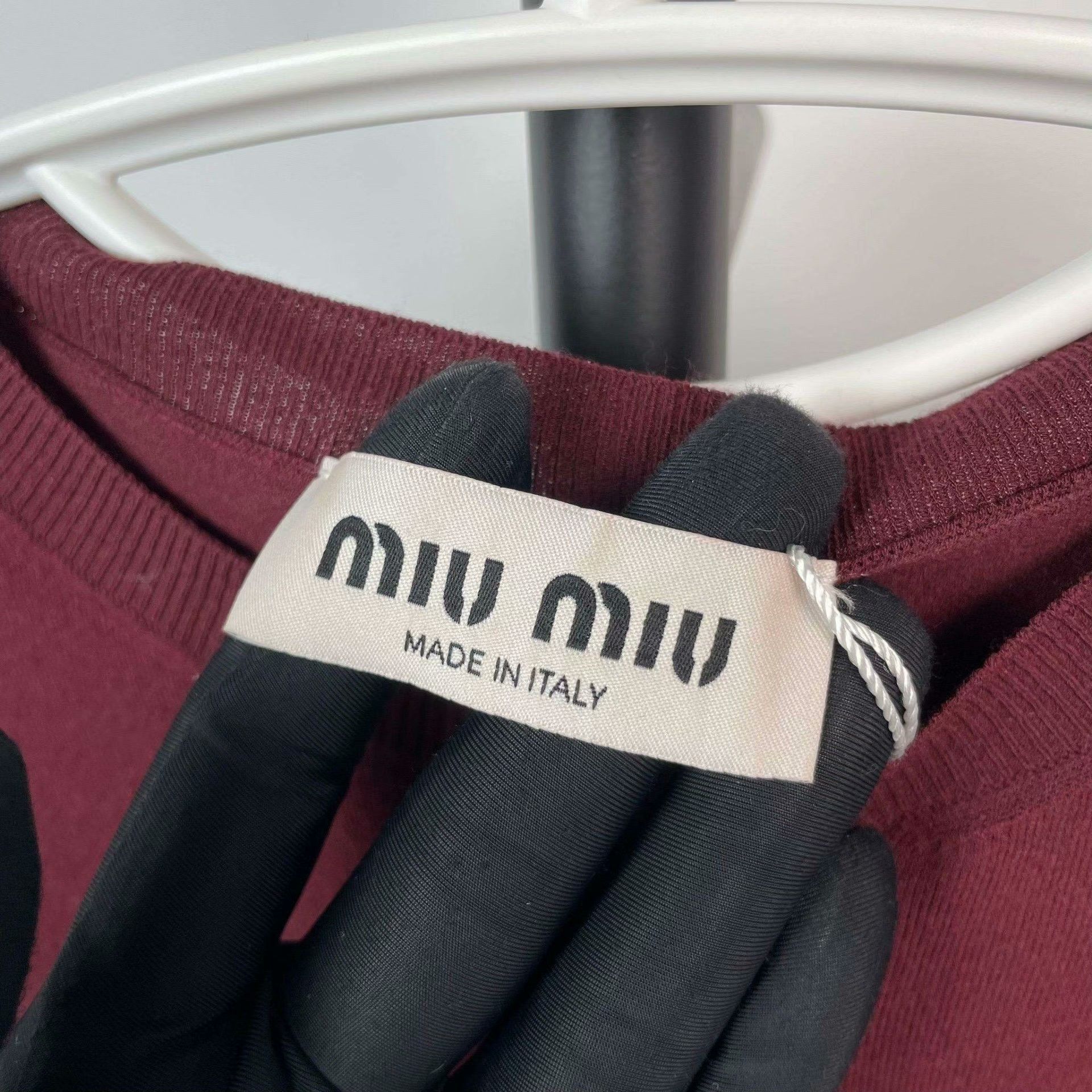 Miu Miu Miu Miu Knit Red Sweater 38 Women Size S / US 4 / IT 40 - 3 Thumbnail