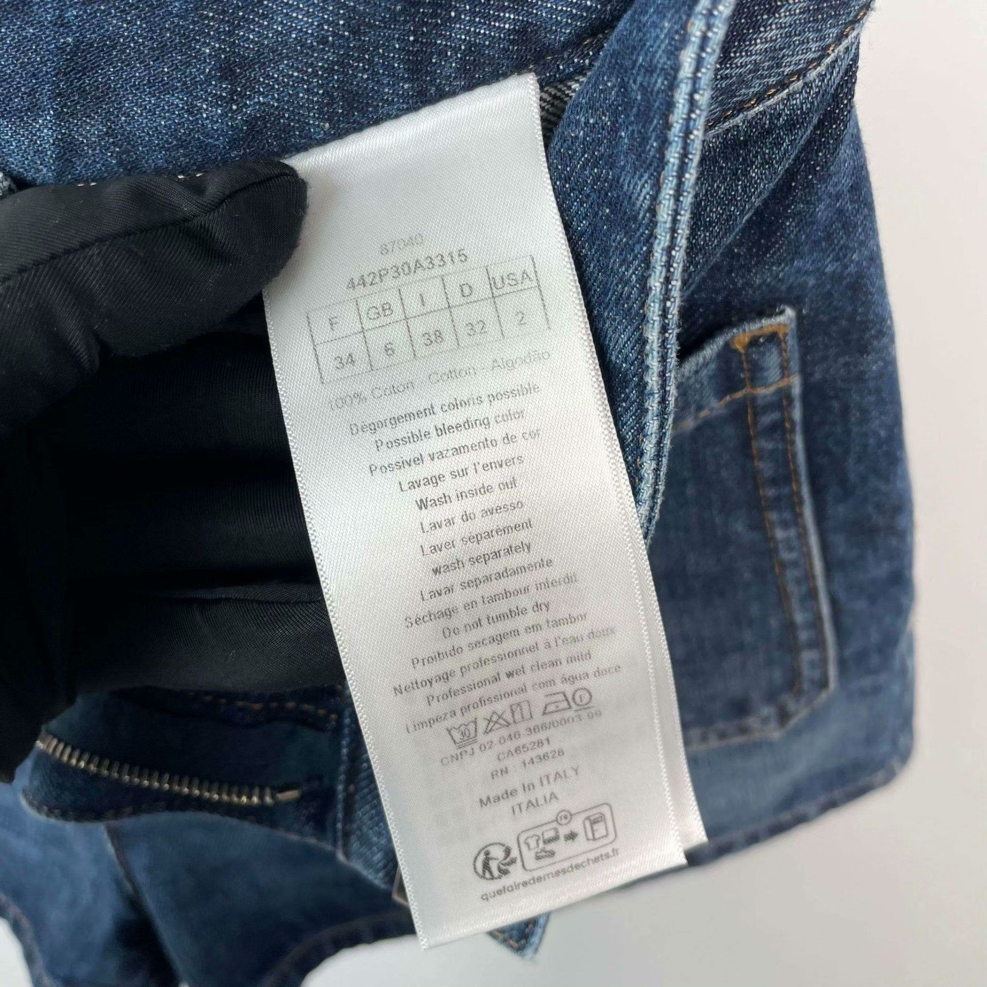 Dior Dior Denim Blue Jeans S Women Size 26" / US 2 / IT 38 - 5 Thumbnail