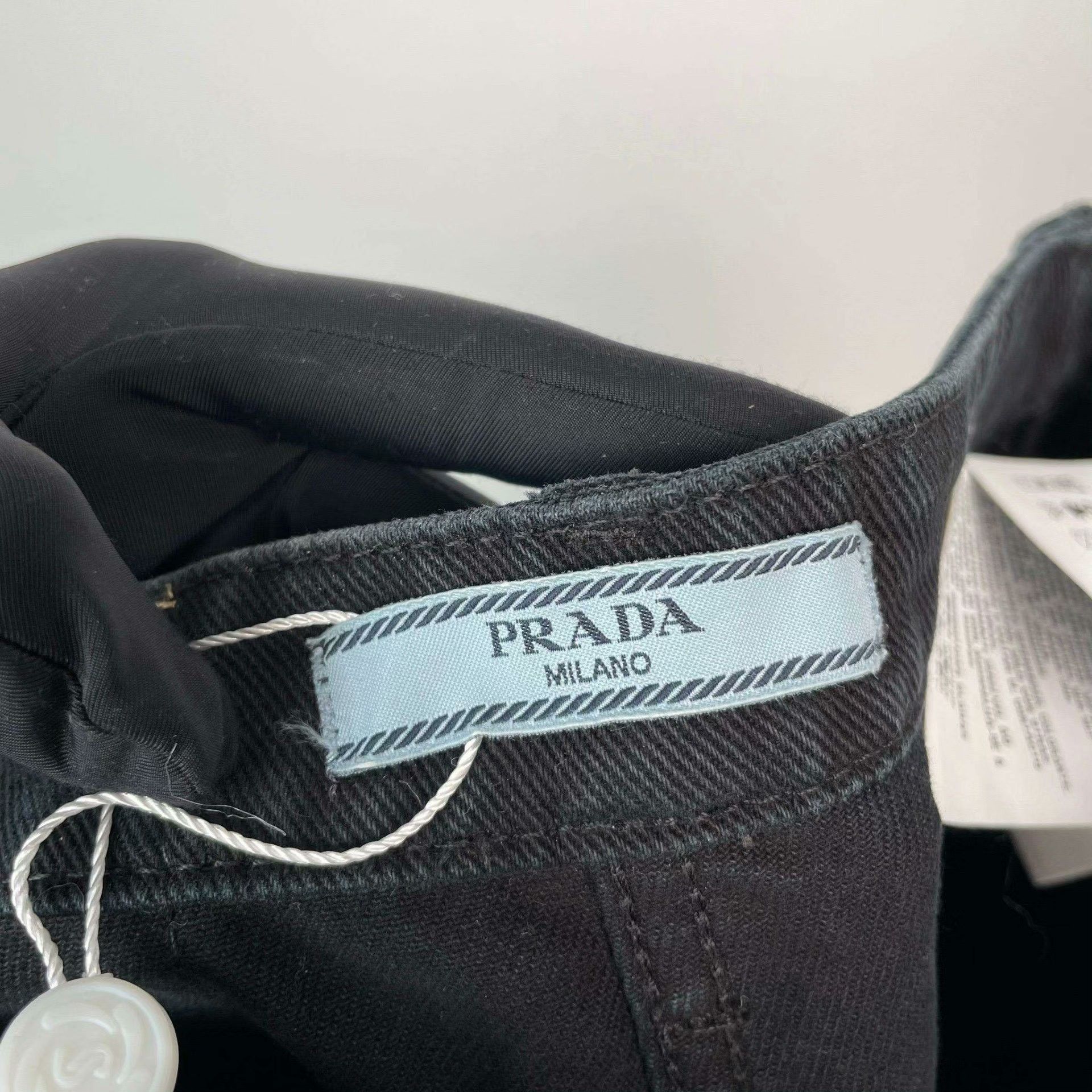 Prada Prada Denim Black Jeans XS Women Size 24" / US 00 / IT 34 - 6 Thumbnail