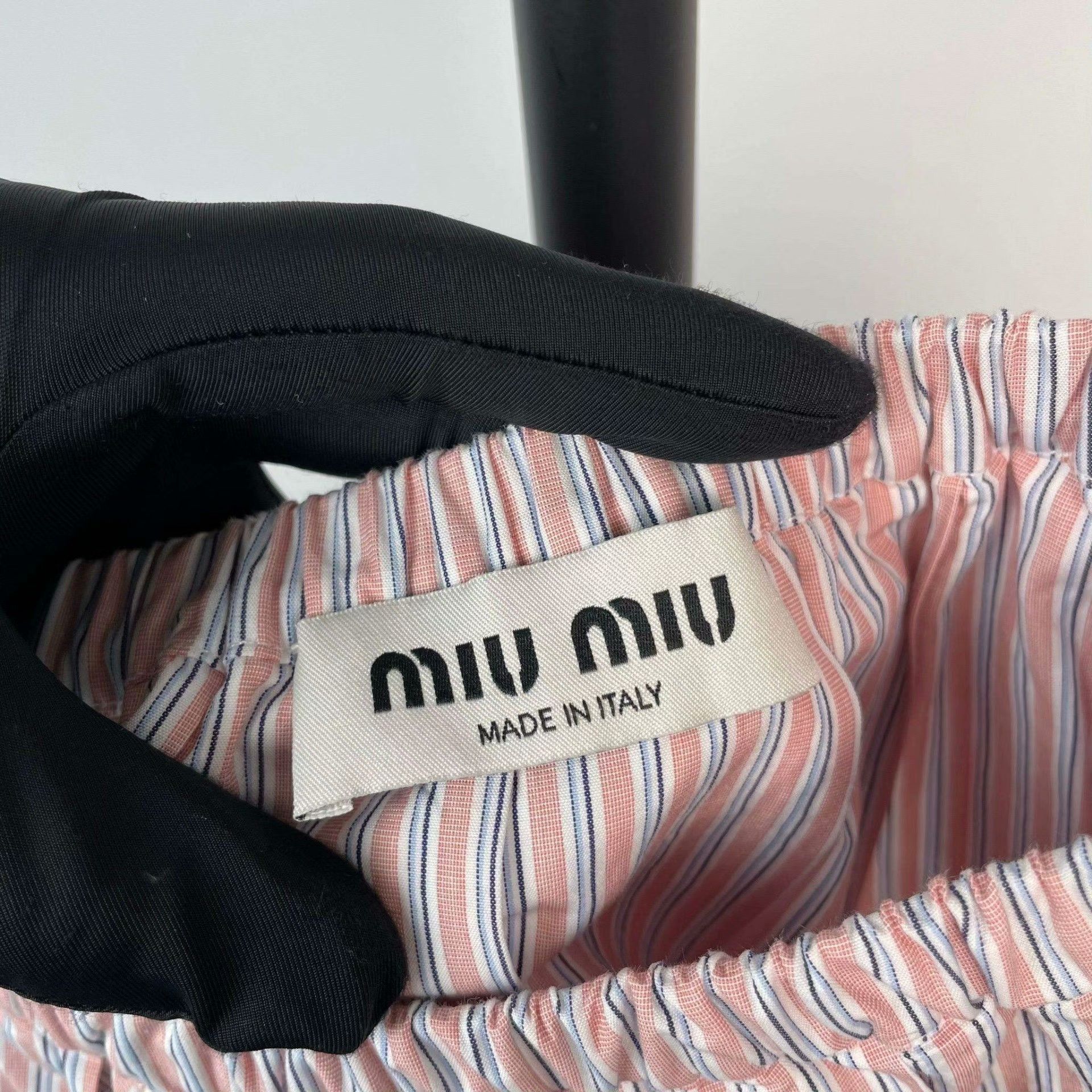 Miu Miu Miu Miu Retro Striped Pink Skirt S Women Size 26" / US 2 / IT 38 - 4 Thumbnail