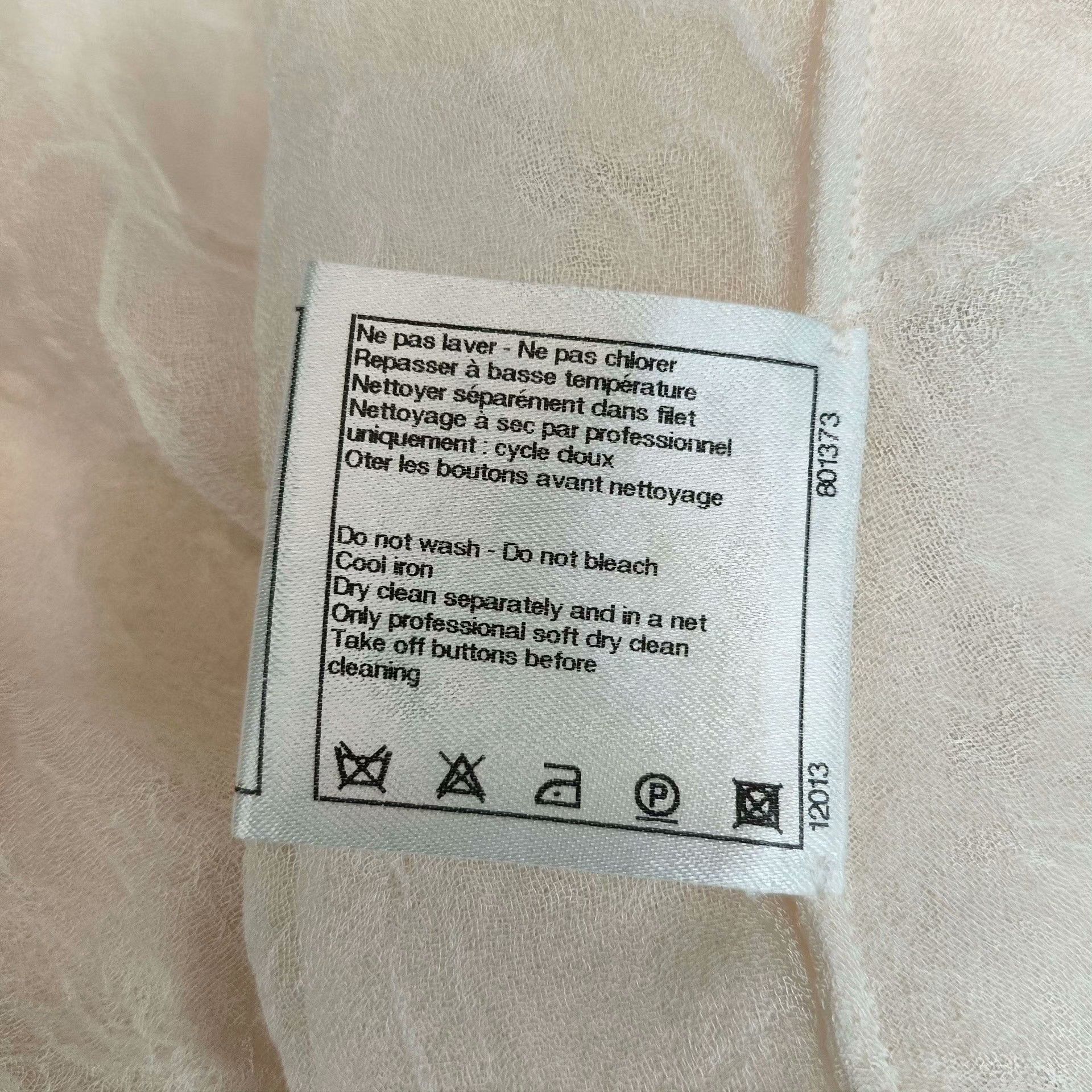 Chanel Chanel Silk White Jacket 34 Women Size XS / US 0-2 / IT 36-38 - 7 Thumbnail