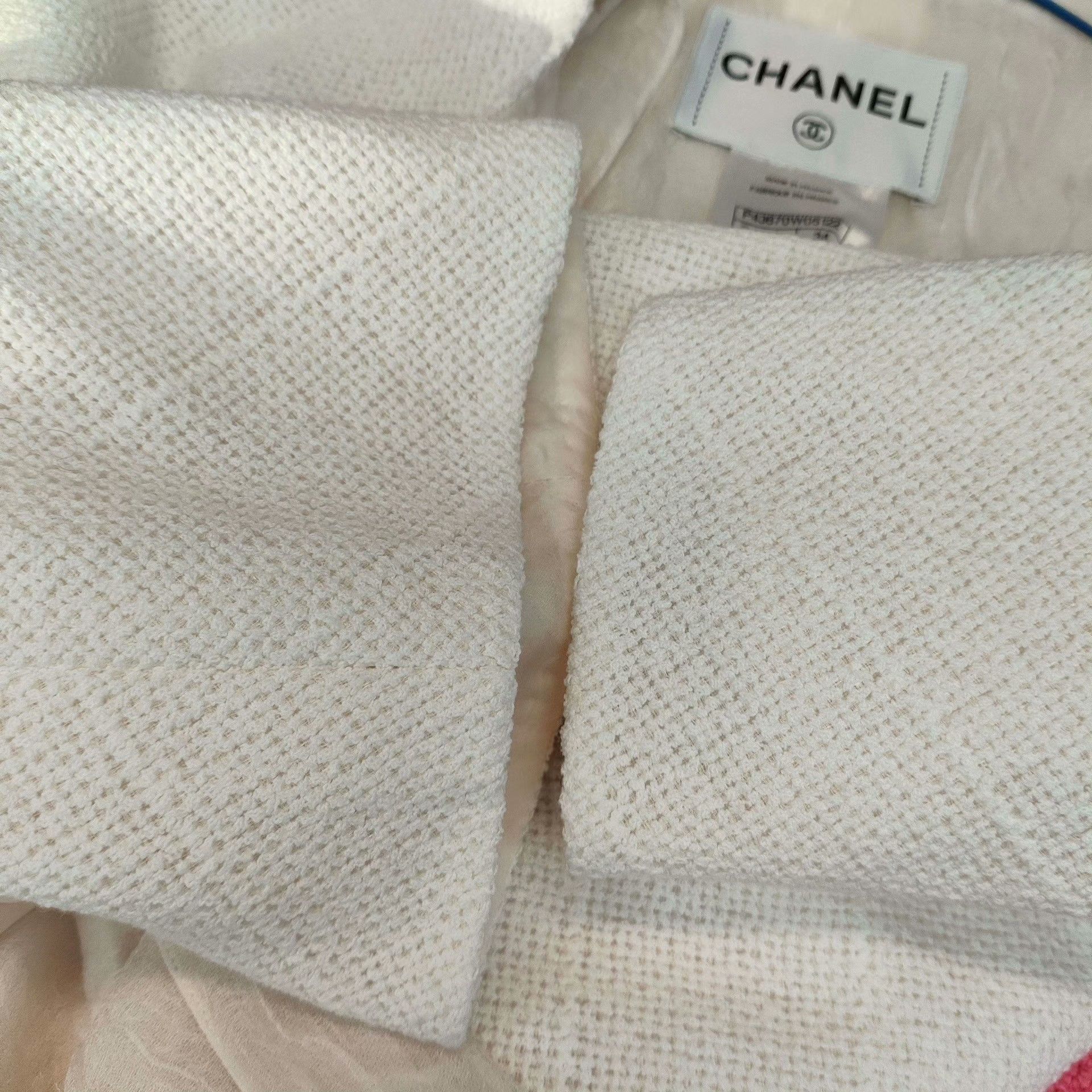Chanel Chanel Silk White Jacket 34 Women Size XS / US 0-2 / IT 36-38 - 6 Thumbnail