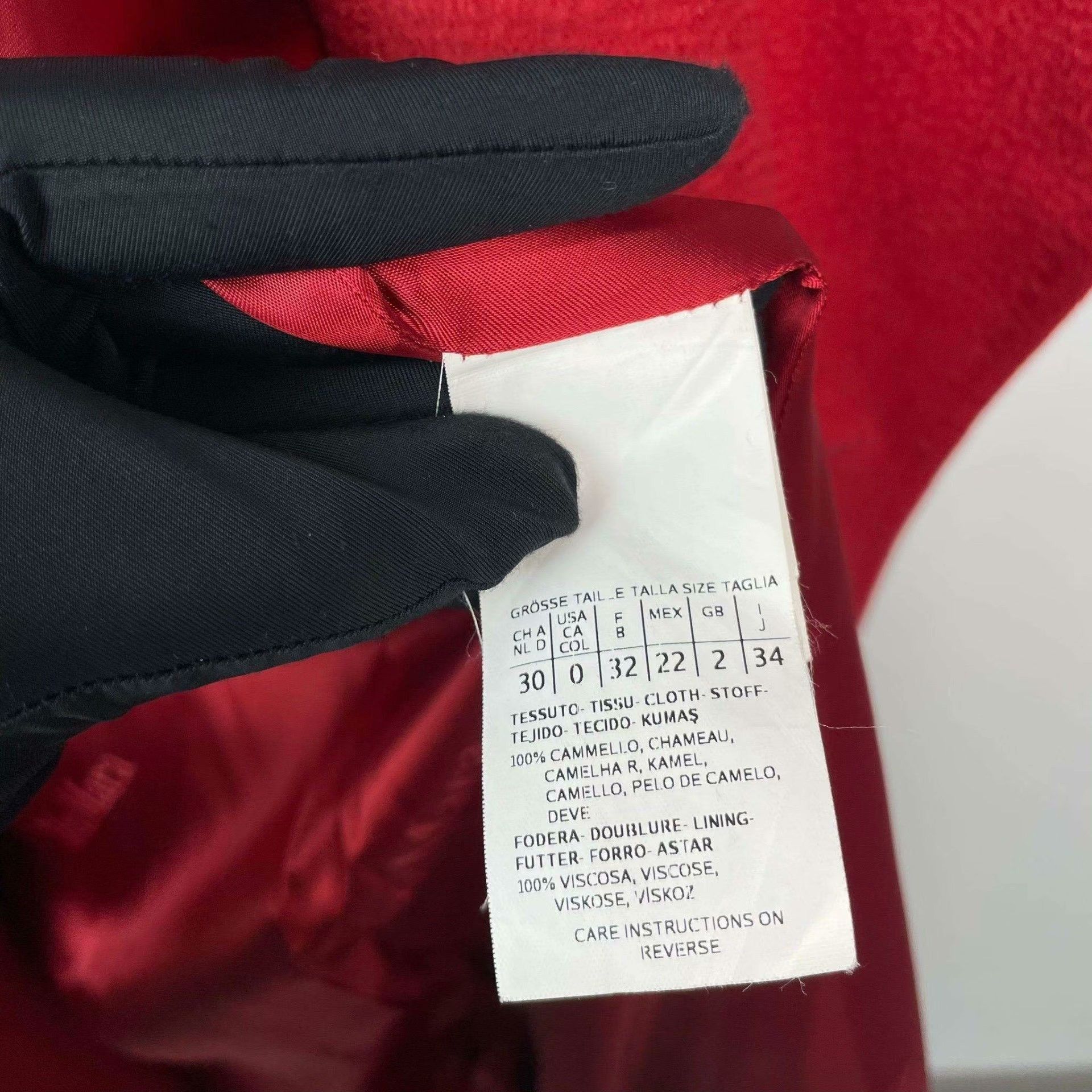Max Mara Max Mara Red Coat 2XS Women Size XS / US 0-2 / IT 36-38 - 5 Thumbnail