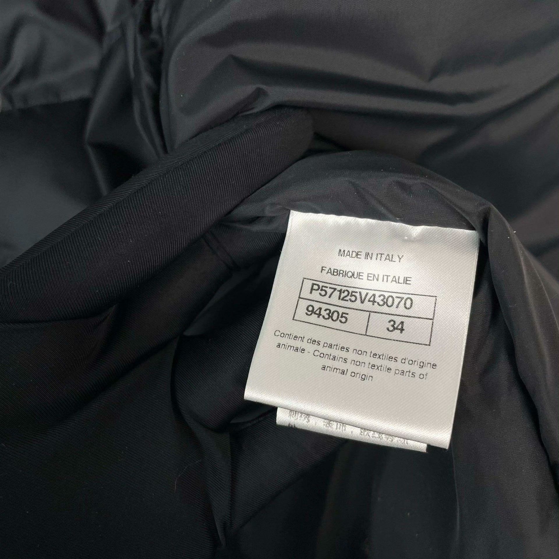 Chanel Chanel Polyester Down Black Down Jacket 34 Women Size XS / US 0-2 / IT 36-38 - 5 Thumbnail