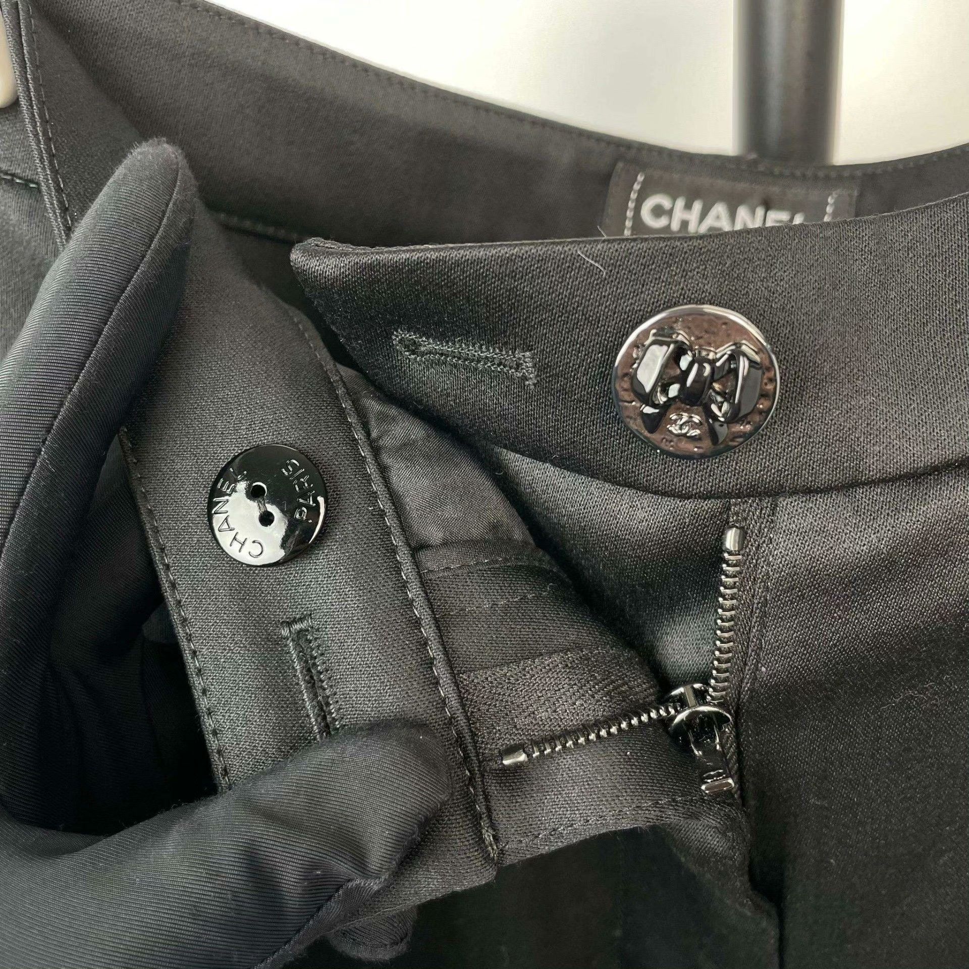Chanel Chanel Casual Black Pants 38 Women Size 38" / US 16 / IT 52 - 8 Thumbnail