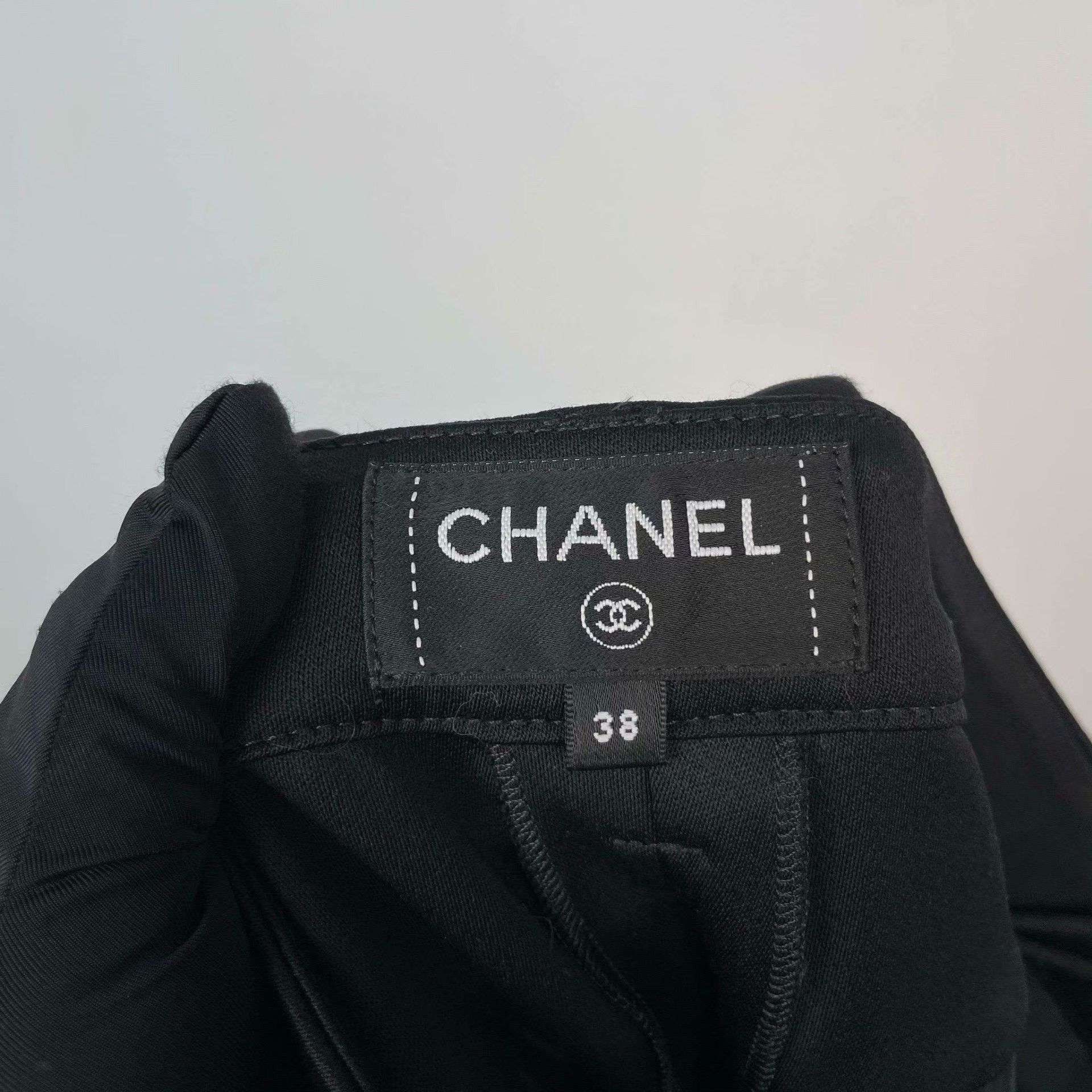 Chanel Chanel Casual Black Pants 38 Women Size 38" / US 16 / IT 52 - 3 Thumbnail