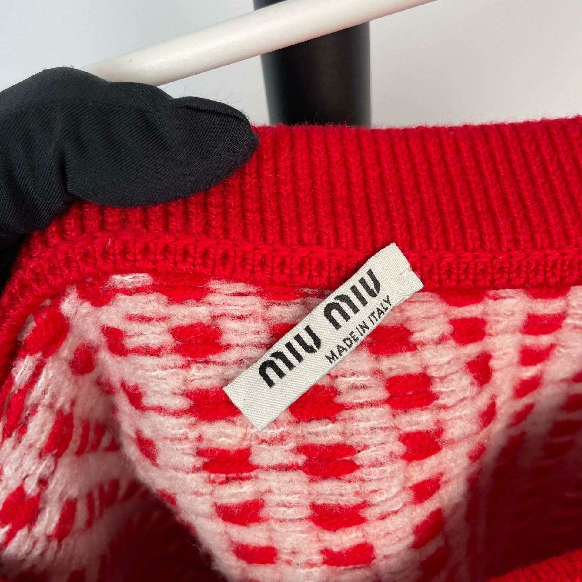 Miu Miu Miu Miu Wool Red Skirt M Women Size 28" / US 6 / IT 42 - 5 Thumbnail