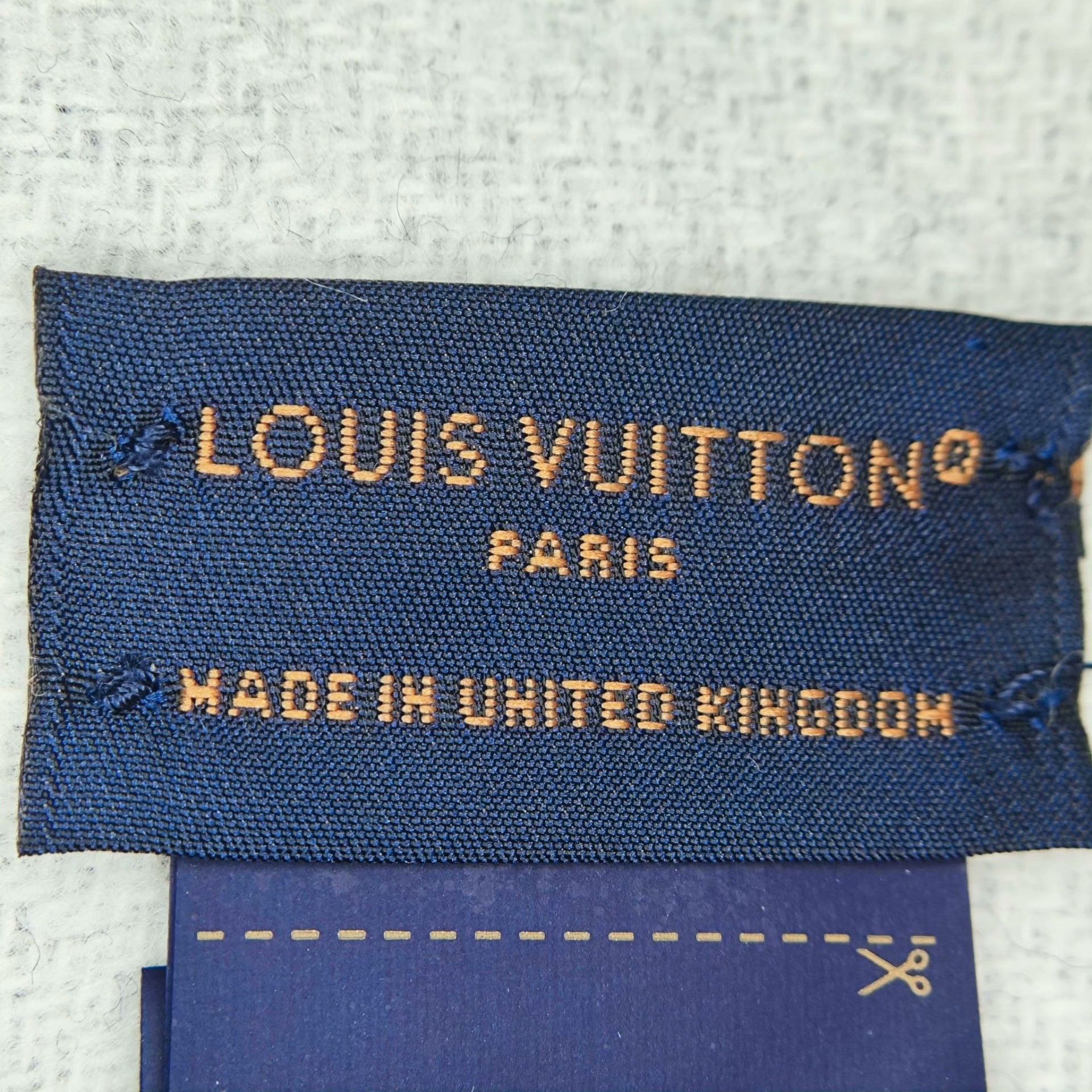 Louis Vuitton Louis Vuitton Blue Scarf M Men Size ONE SIZE - 4 Thumbnail