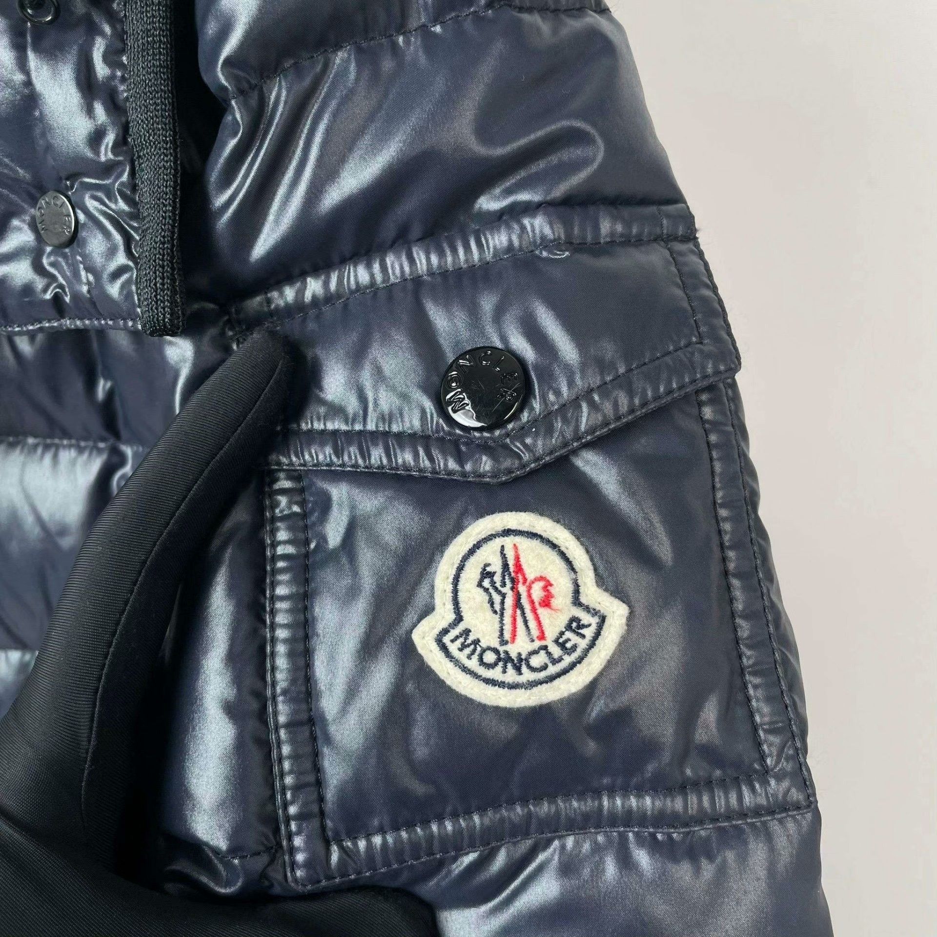 Moncler Moncler Down Long Blue Down Jacket M Women Size M / US 6-8 / IT 42-44 - 4 Thumbnail