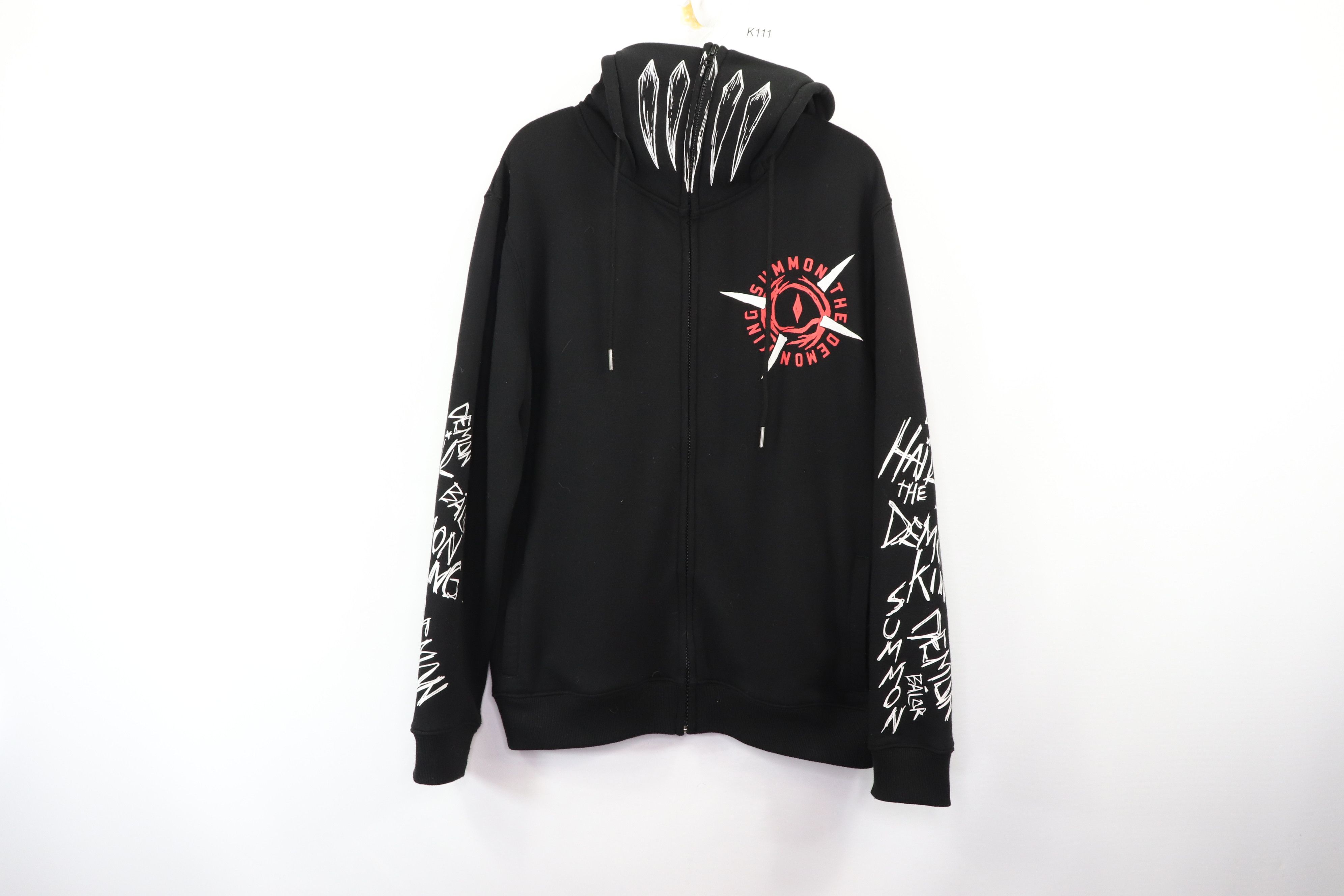 Wwe WWE Mens Small Finn Balor Summon The Demon King Full Zip Hoodie Wrestling Black Grailed