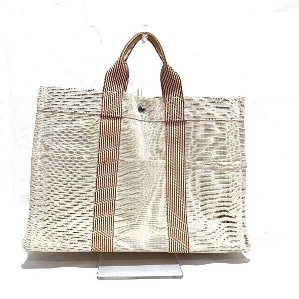 Hermes Hermes Hermes New Foures Tout MM Canvas Tote Bag Textile Tote Bag DUTY FREE for USA Size ONE SIZE - 2 Thumbnail