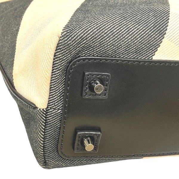 Burberry Burberry Burberry ESTABLISHED1856 Canvas Leather Tote Bag Textile Tote Bag DUTY FREE for USA Size ONE SIZE - 5 Thumbnail