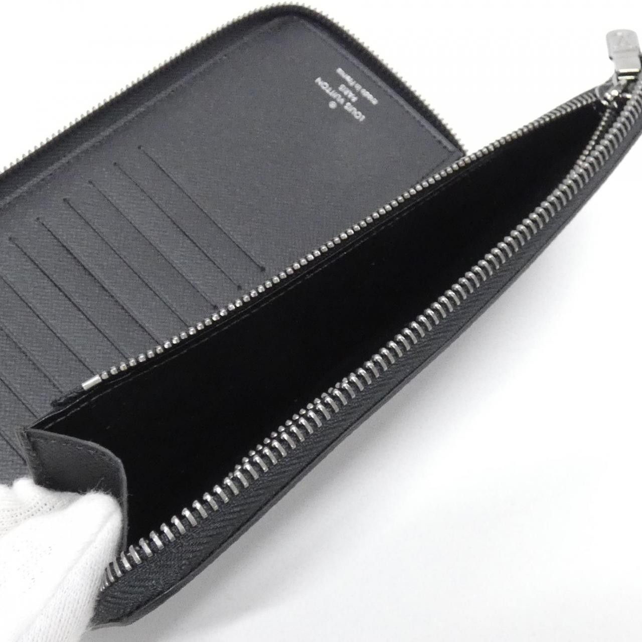 Louis Vuitton Louis Vuitton Louis Vuitton Zippy Wallet Vertical Monogram Eclipse Long Wallet Textile Long Wallet M62295 DUTY FREE for USA Size ONE SIZE - 6 Thumbnail