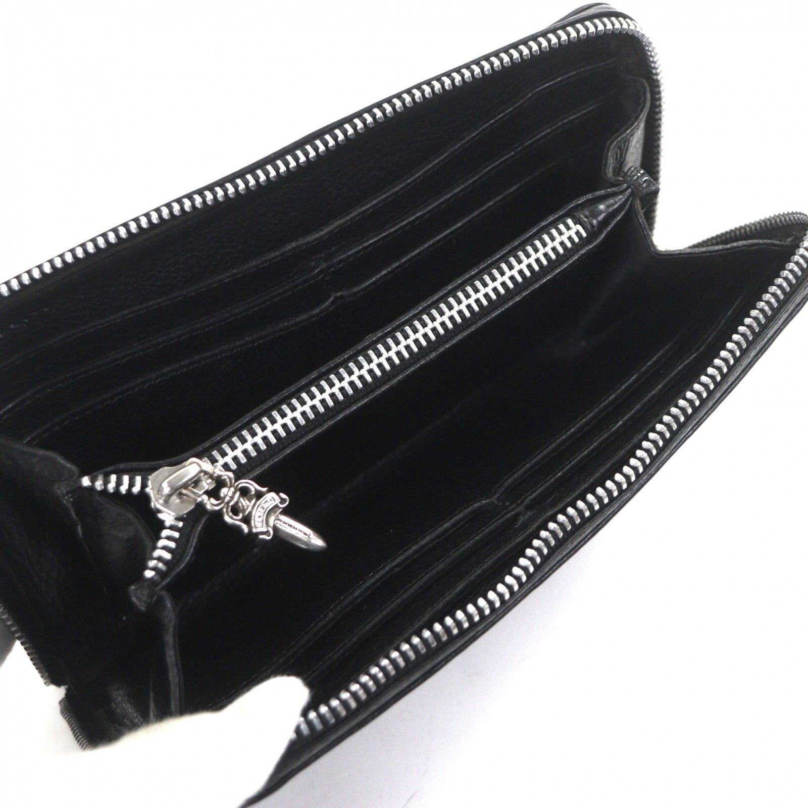 Chrome Hearts Chrome Hearts Chrome Hearts REC ZIP Leather Wallet Leather Long Wallet DUTY FREE for USA Size ONE SIZE - 4 Thumbnail