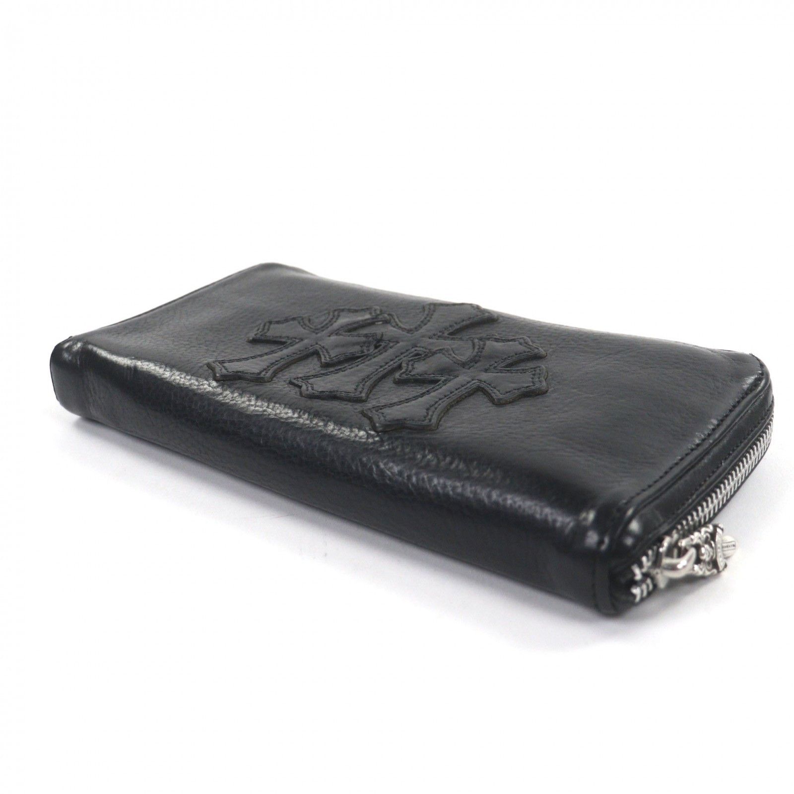 Chrome Hearts Chrome Hearts Chrome Hearts REC ZIP Leather Wallet Leather Long Wallet DUTY FREE for USA Size ONE SIZE - 3 Thumbnail