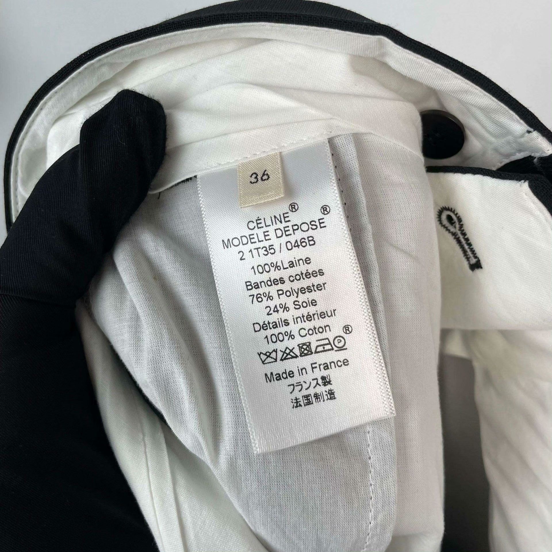 Celine Celine Black Pants 36 Women Size 36" / US 14 / IT 50 - 5 Thumbnail