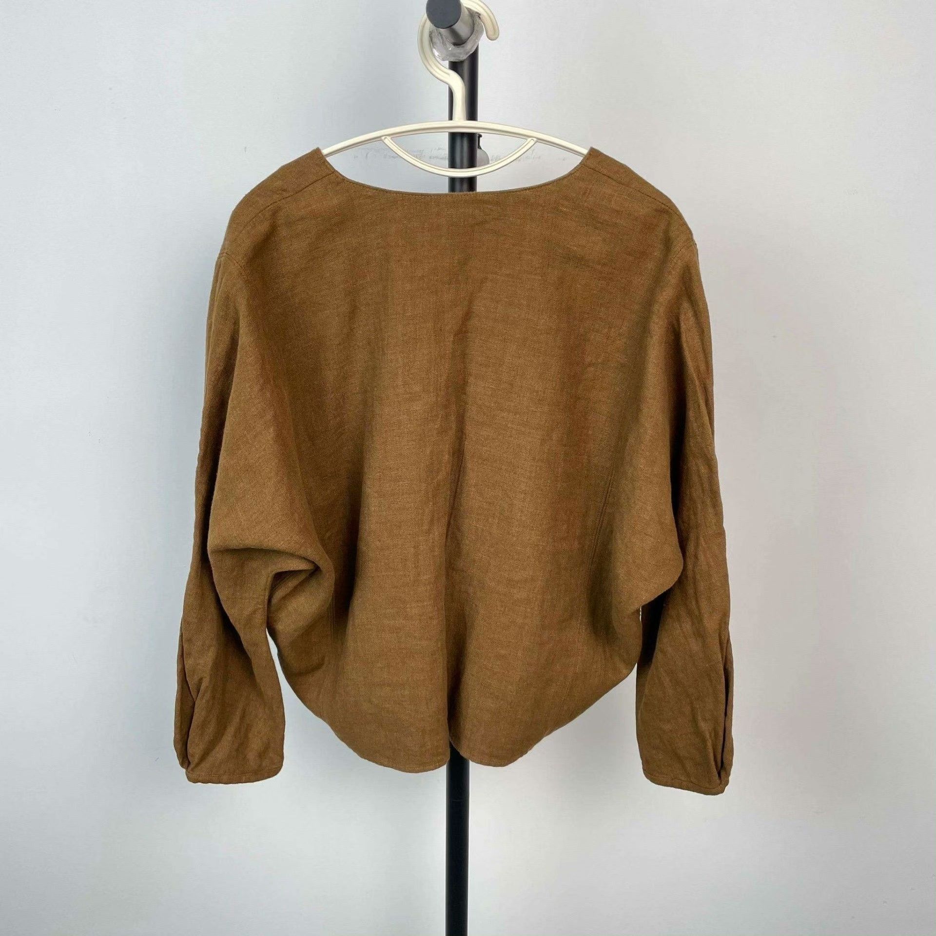 Loro Piana Loro Piana Linen Brown T-Shirt 42 Women Size M / US 6-8 / IT 42-44 - 2 Thumbnail