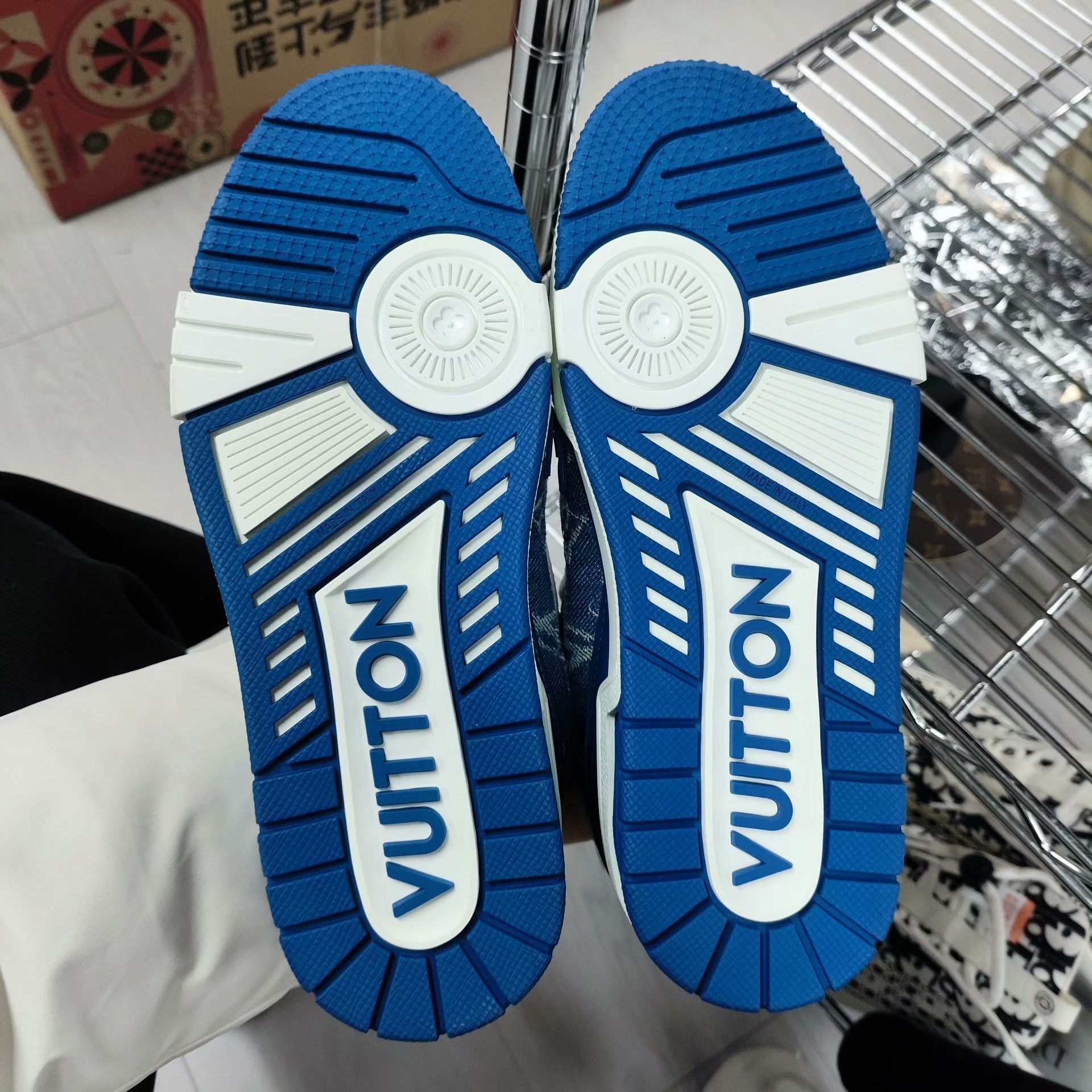 Louis Vuitton Louis Vuitton Denim Blue Lowtop Sneakers 37 Women Size US 6.5 / IT 36.5 - 2 Thumbnail