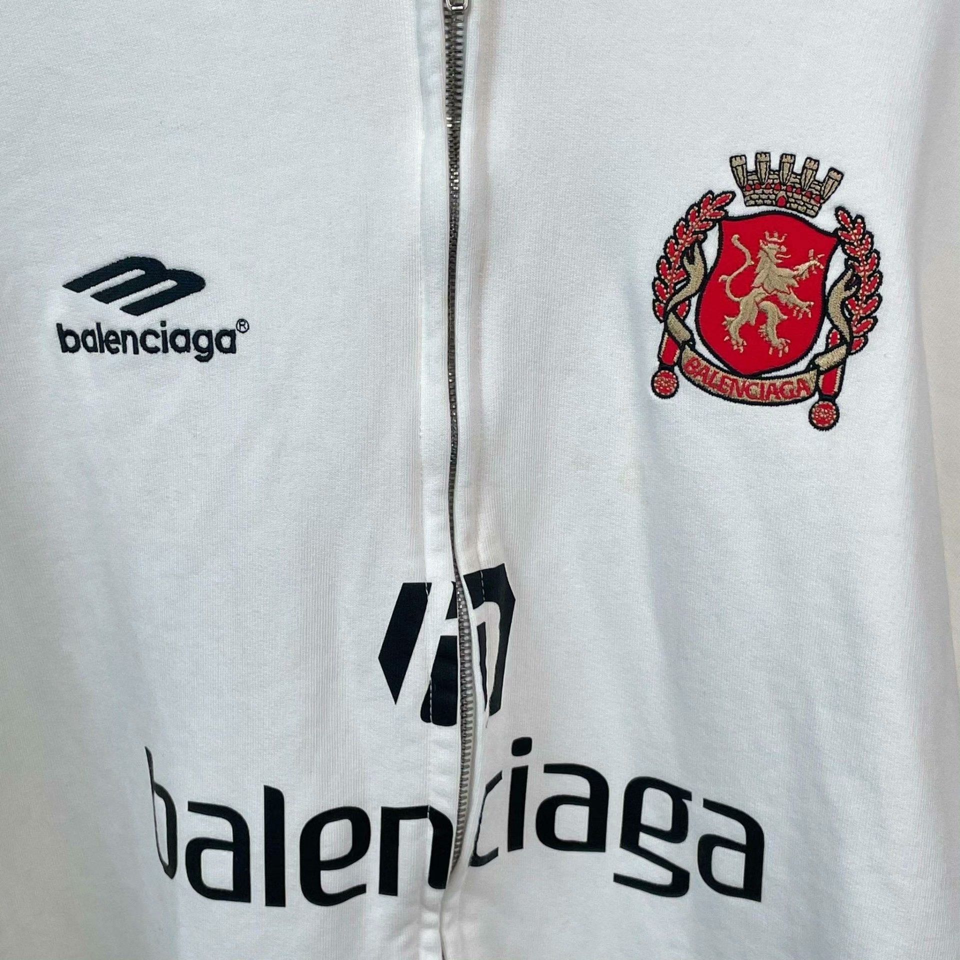 Balenciaga Balenciaga Cotton White Hoodie S Women Size S / US 4 / IT 40 - 9 Thumbnail