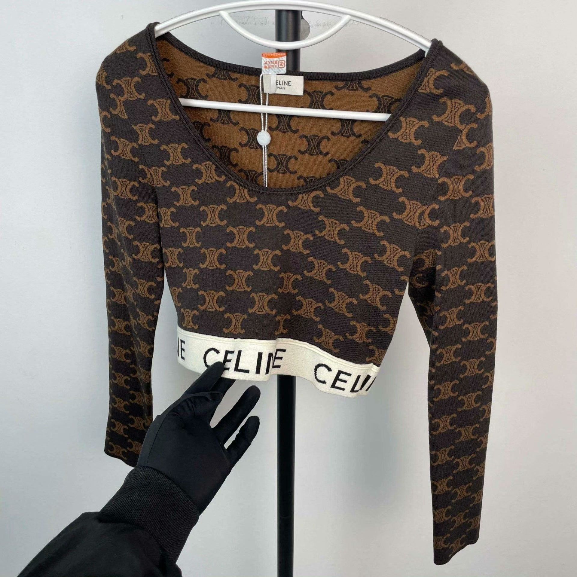 Celine Celine Brown Sweater S Women Size S / US 4 / IT 40 - 8 Thumbnail