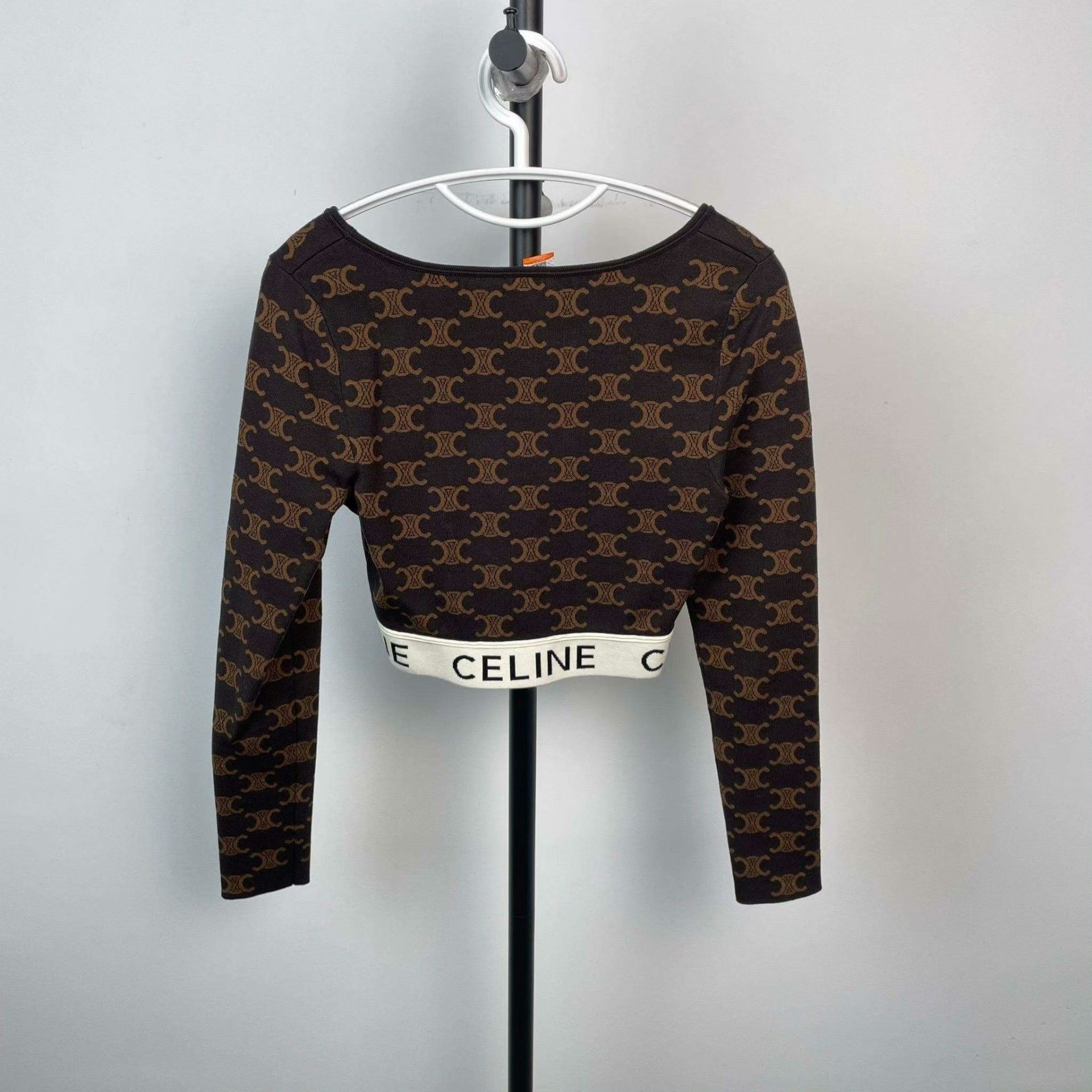 Celine Celine Brown Sweater S Women Size S / US 4 / IT 40 - 2 Thumbnail