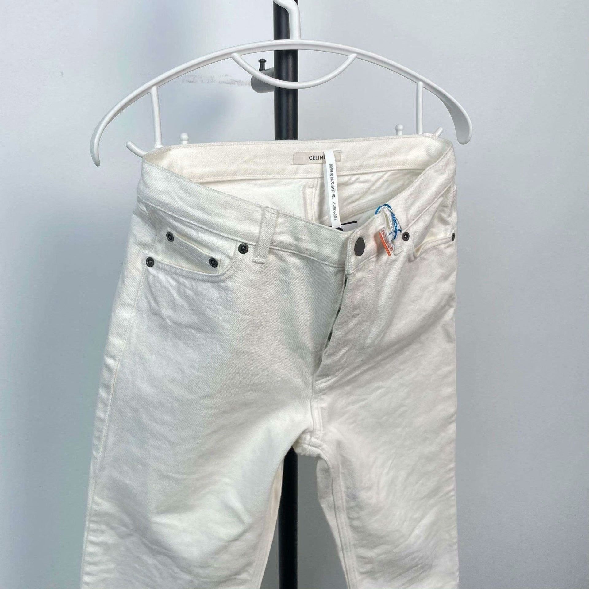 Celine Celine White Pants 38 Women Size 38" / US 16 / IT 52 - 3 Thumbnail