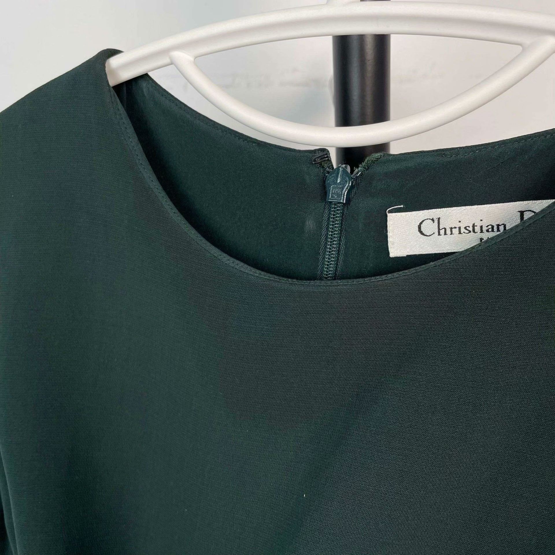 Dior Dior Silk Green Dress 38 Women Size S / US 4 / IT 40 - 8 Thumbnail