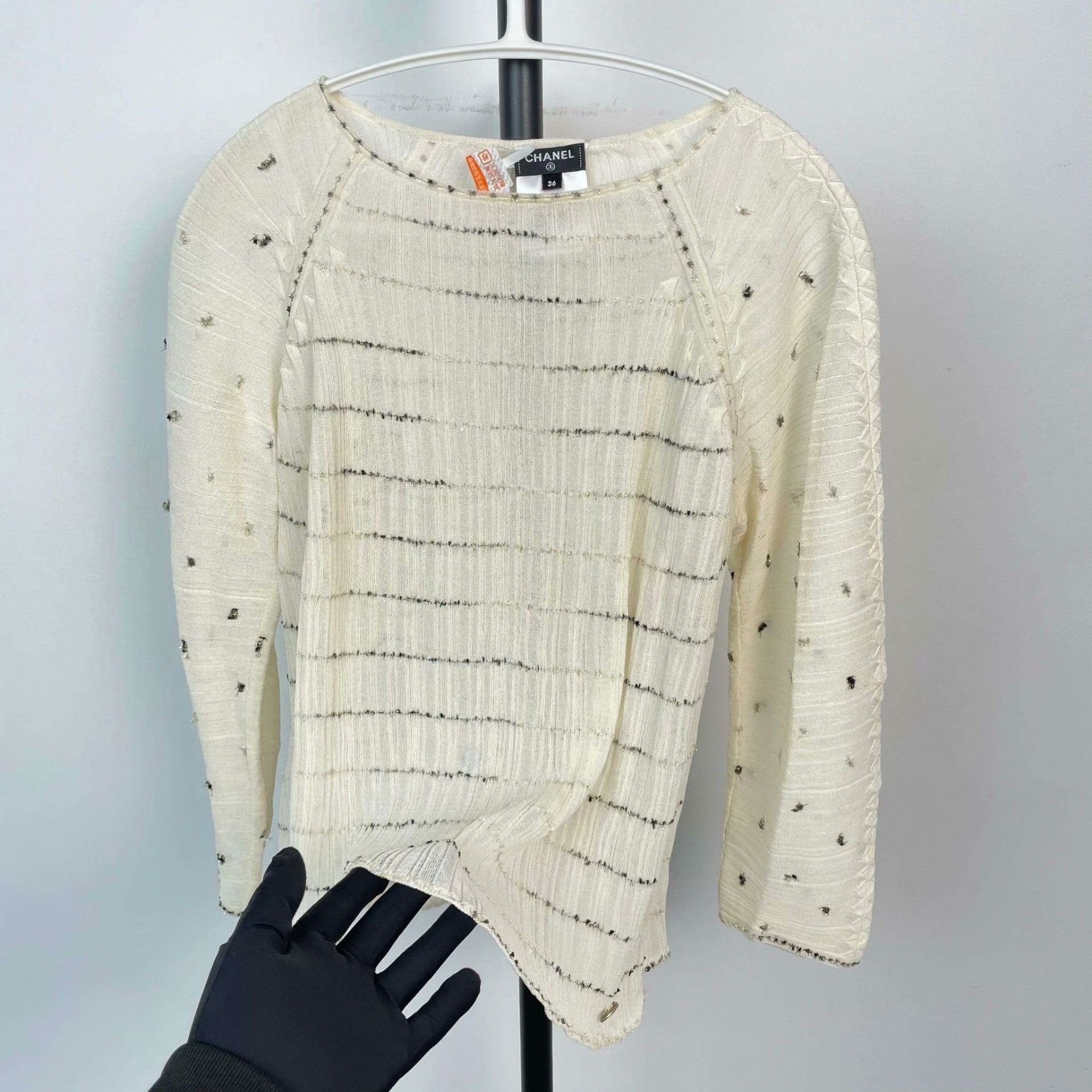Chanel Chanel Gold T-Shirt 36 Women Size S / US 4 / IT 40 - 7 Thumbnail