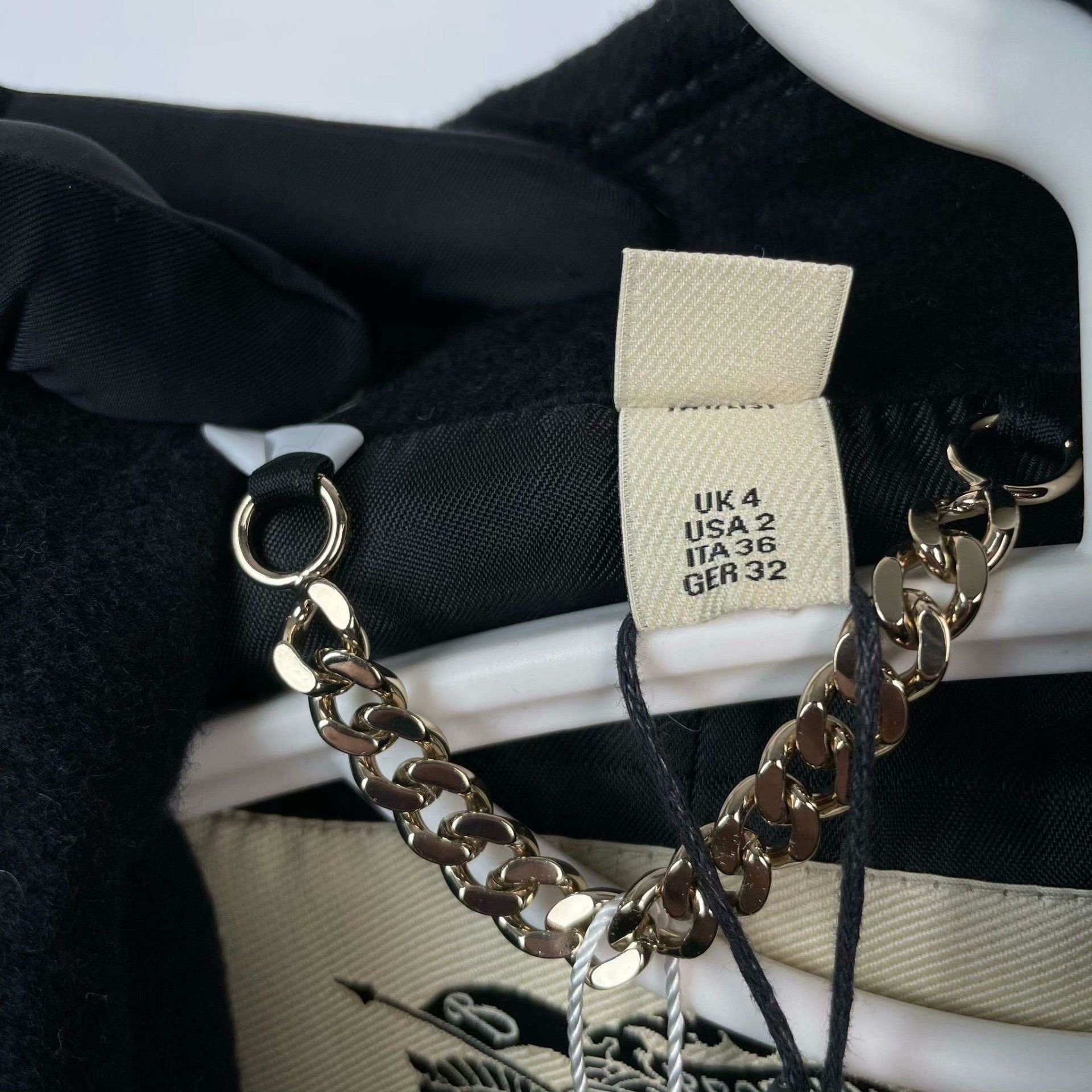 Burberry Burberry Wool Black Coat 36 Women Size S / US 4 / IT 40 - 9 Thumbnail