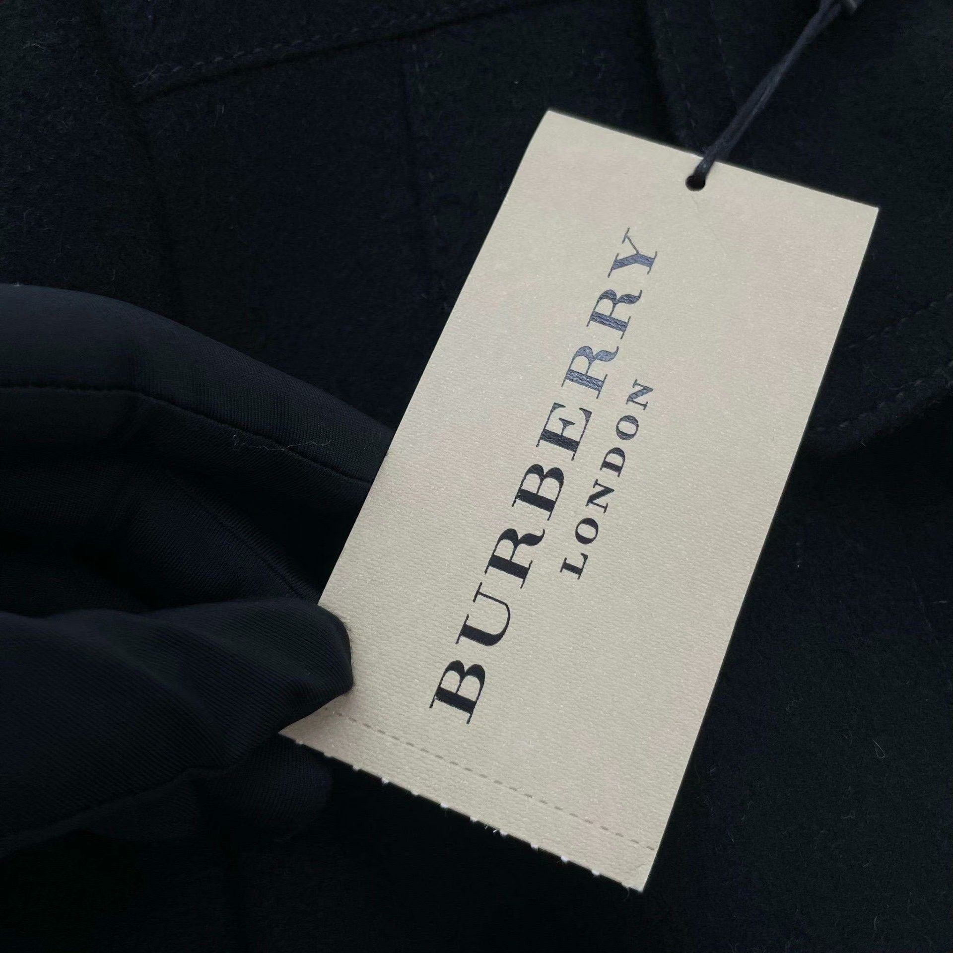 Burberry Burberry Wool Black Coat 36 Women Size S / US 4 / IT 40 - 3 Thumbnail