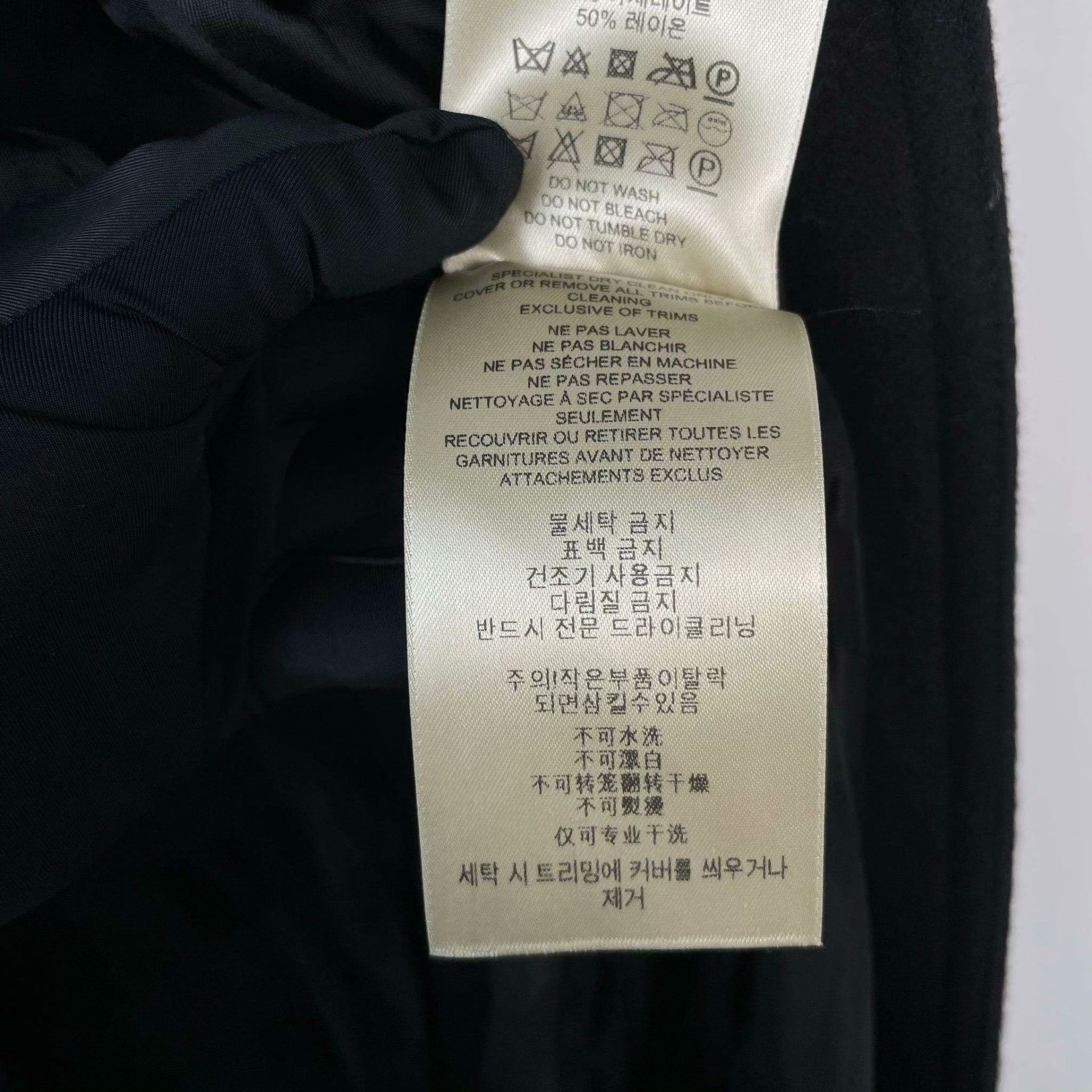 Burberry Burberry Wool Black Coat 36 Women Size S / US 4 / IT 40 - 7 Thumbnail