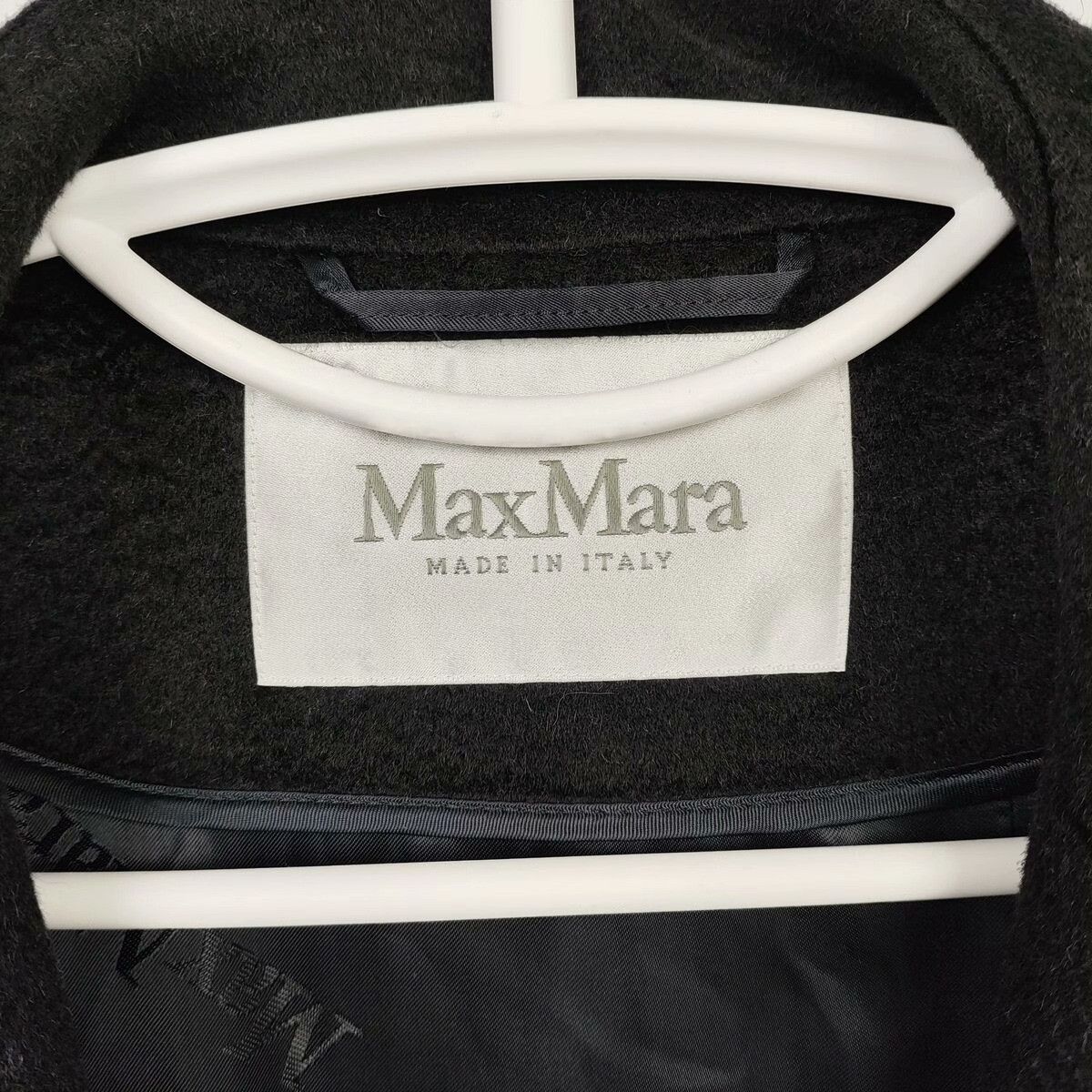 Max Mara Max Mara Long Black Coat XS Women Size XS / US 0-2 / IT 36-38 - 3 Thumbnail