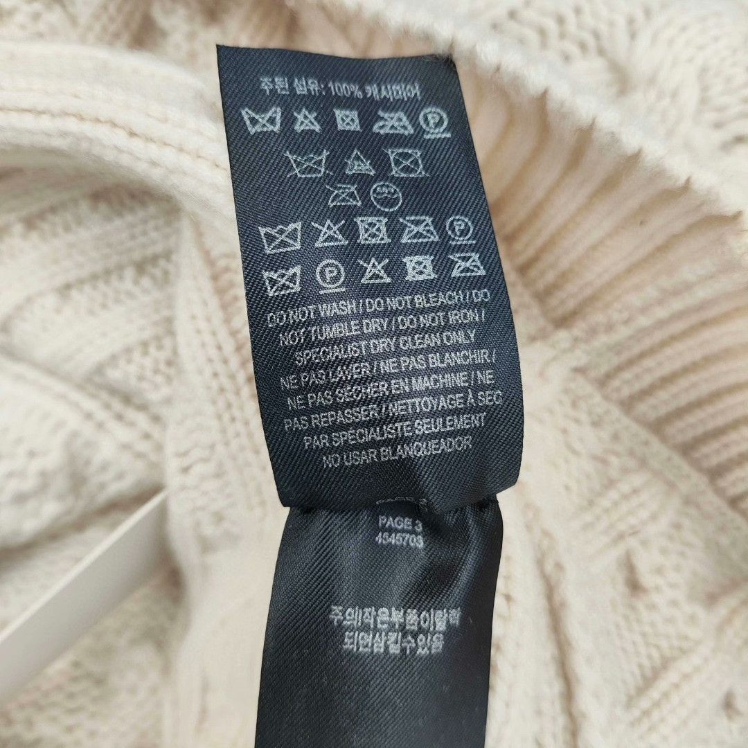Burberry Burberry Wool White Sweater S Women Size S / US 4 / IT 40 - 3 Thumbnail