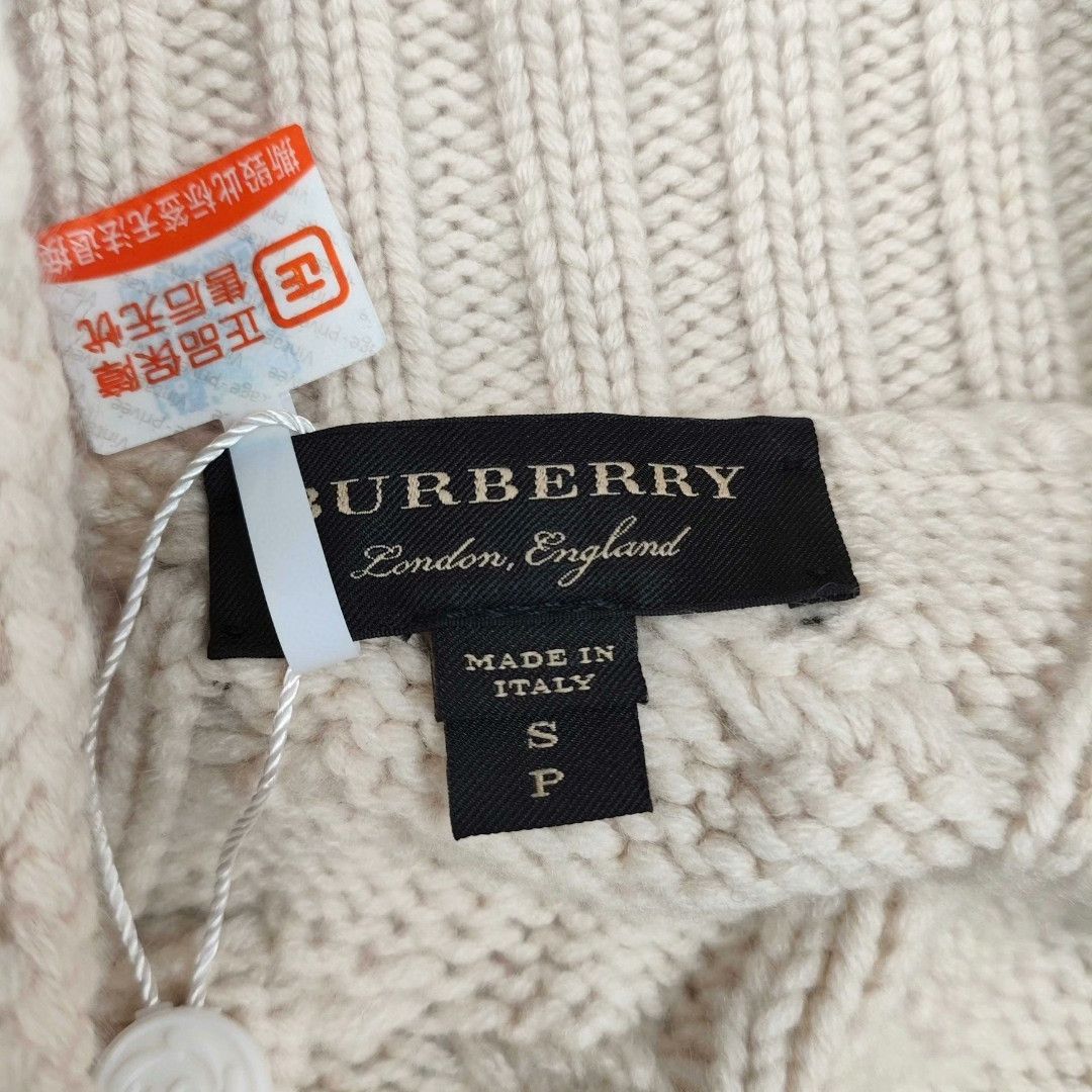 Burberry Burberry Wool White Sweater S Women Size S / US 4 / IT 40 - 4 Thumbnail