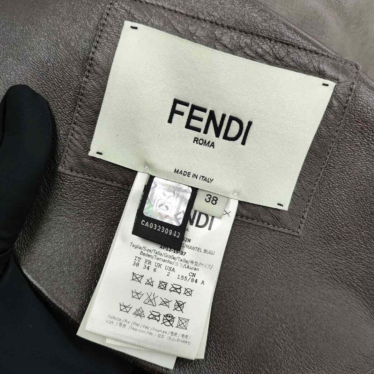 Fendi Fendi Fur Brown Coat 38 Women Size S / US 4 / IT 40 - 4 Thumbnail