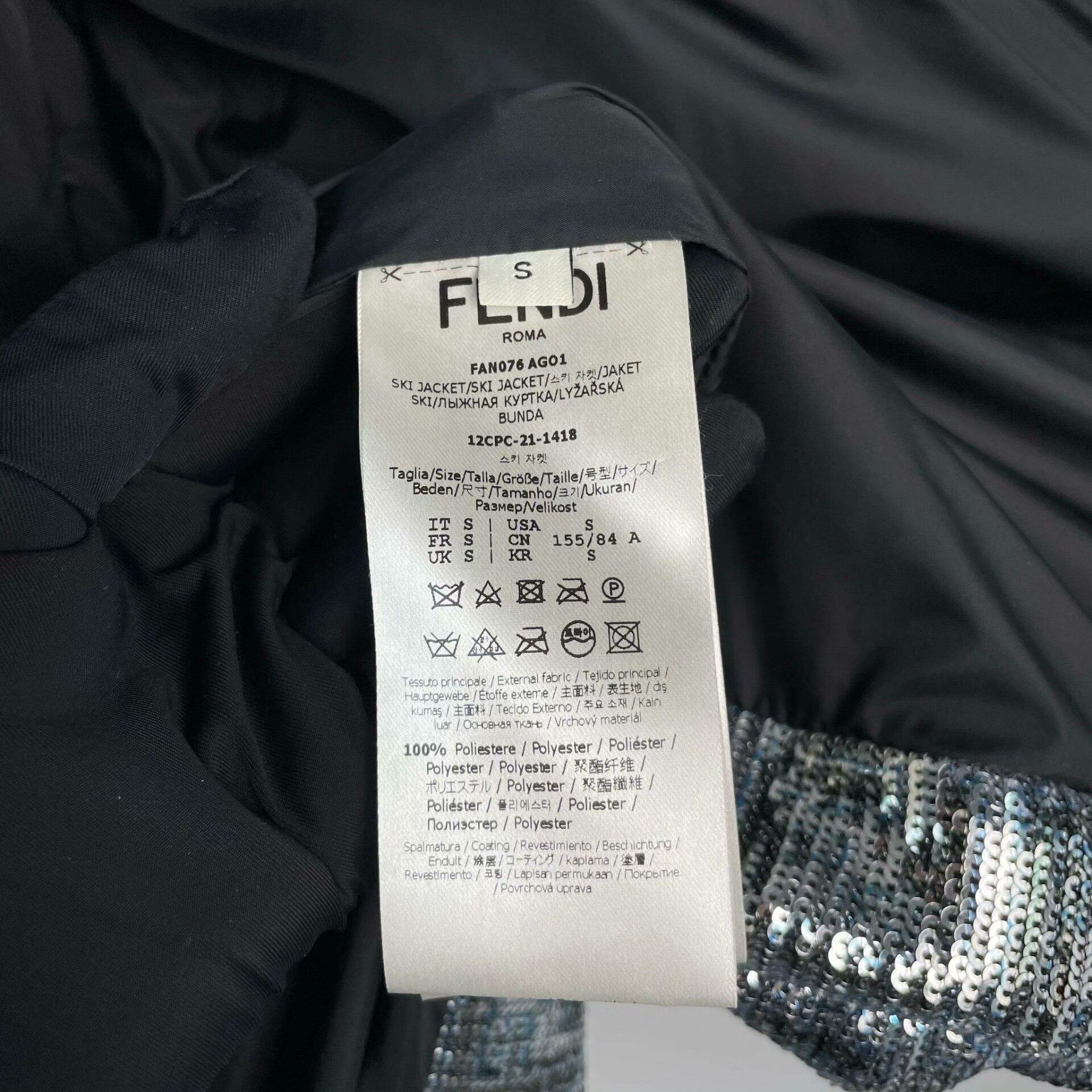 Fendi Fendi Down Silver Down Jacket S Women Size S / US 4 / IT 40 - 9 Thumbnail