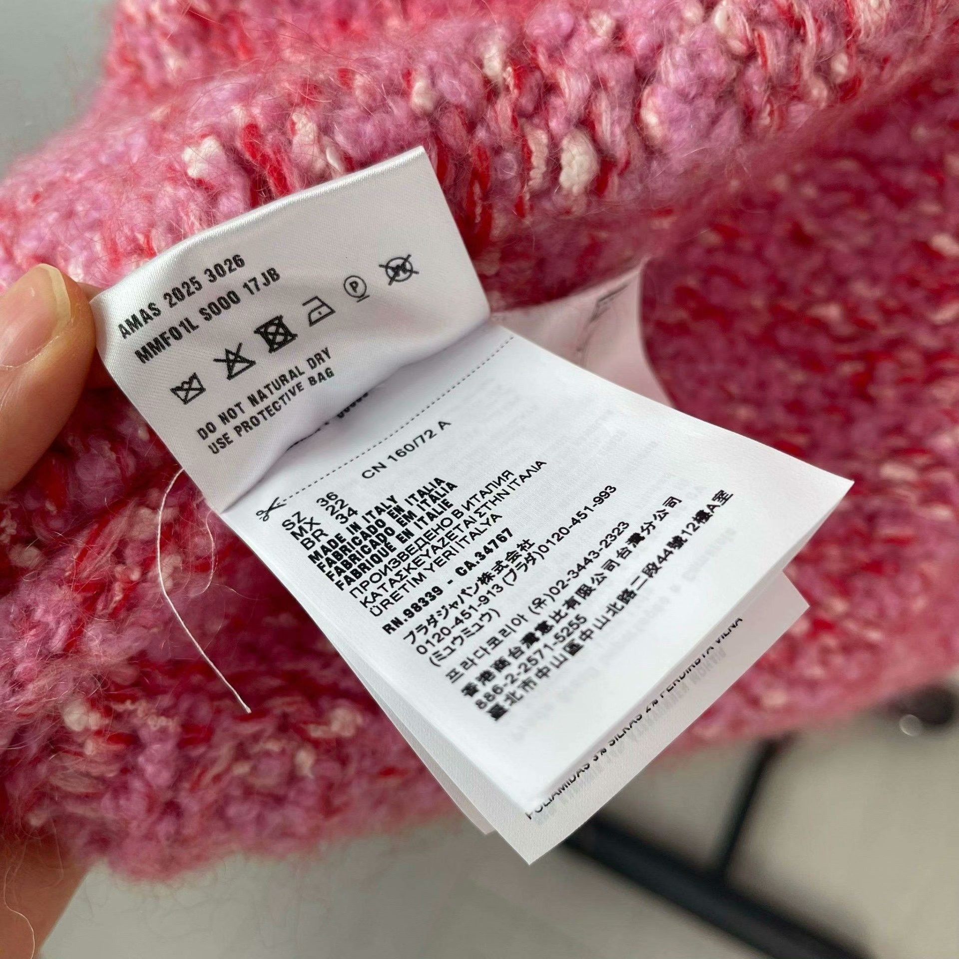 Miu Miu Miu Miu Pink Sweater 36 Men Size US S / EU 44-46 / 1 - 7 Thumbnail