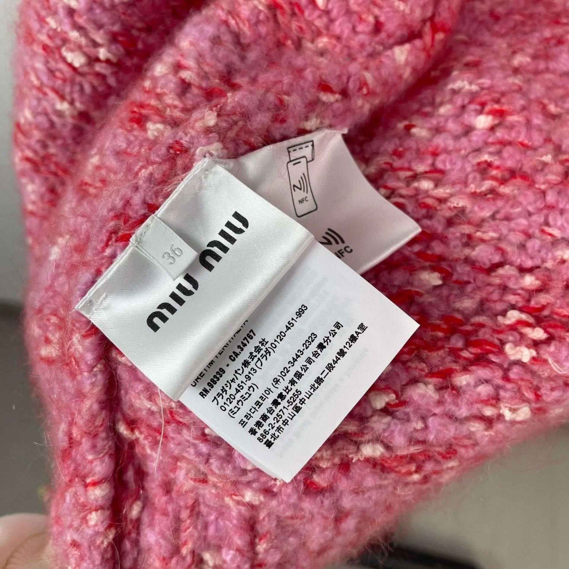 Miu Miu Miu Miu Pink Sweater 36 Men Size US S / EU 44-46 / 1 - 8 Thumbnail