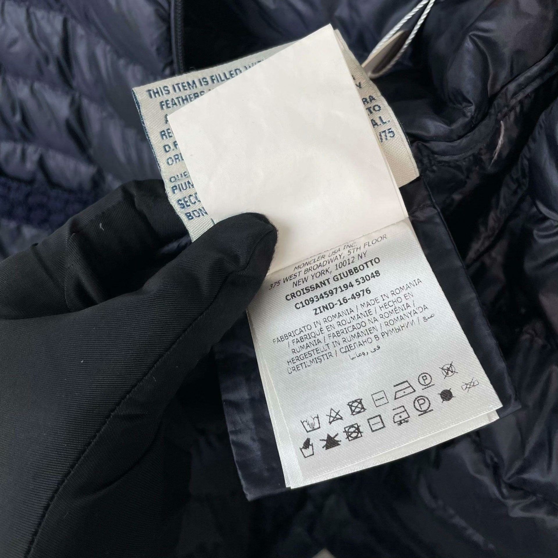 Moncler Moncler Down Blue Down Jacket S Women Size S / US 4 / IT 40 - 7 Thumbnail