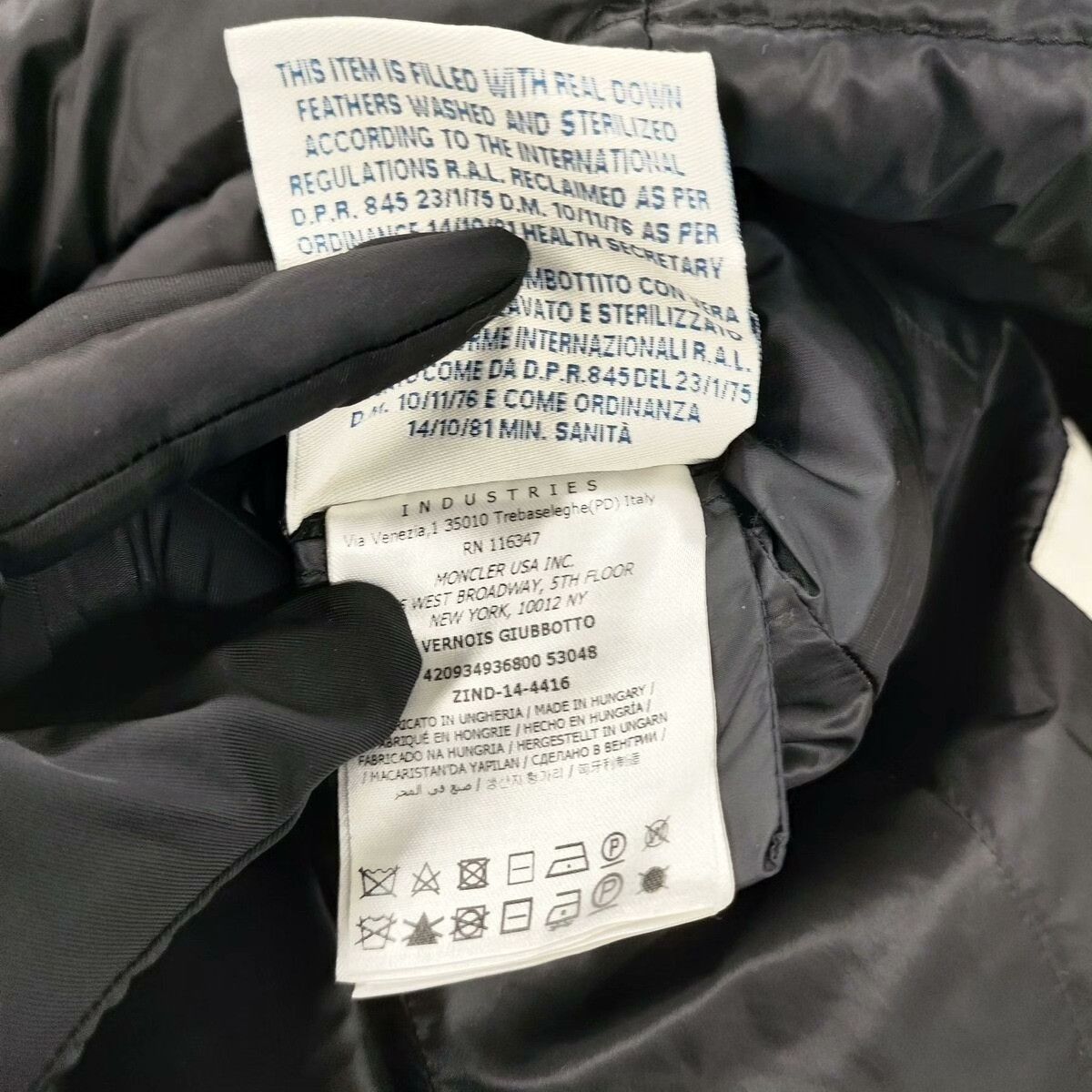 Moncler Moncler Down Black Down Jacket XS Women Size XS / US 0-2 / IT 36-38 - 7 Thumbnail
