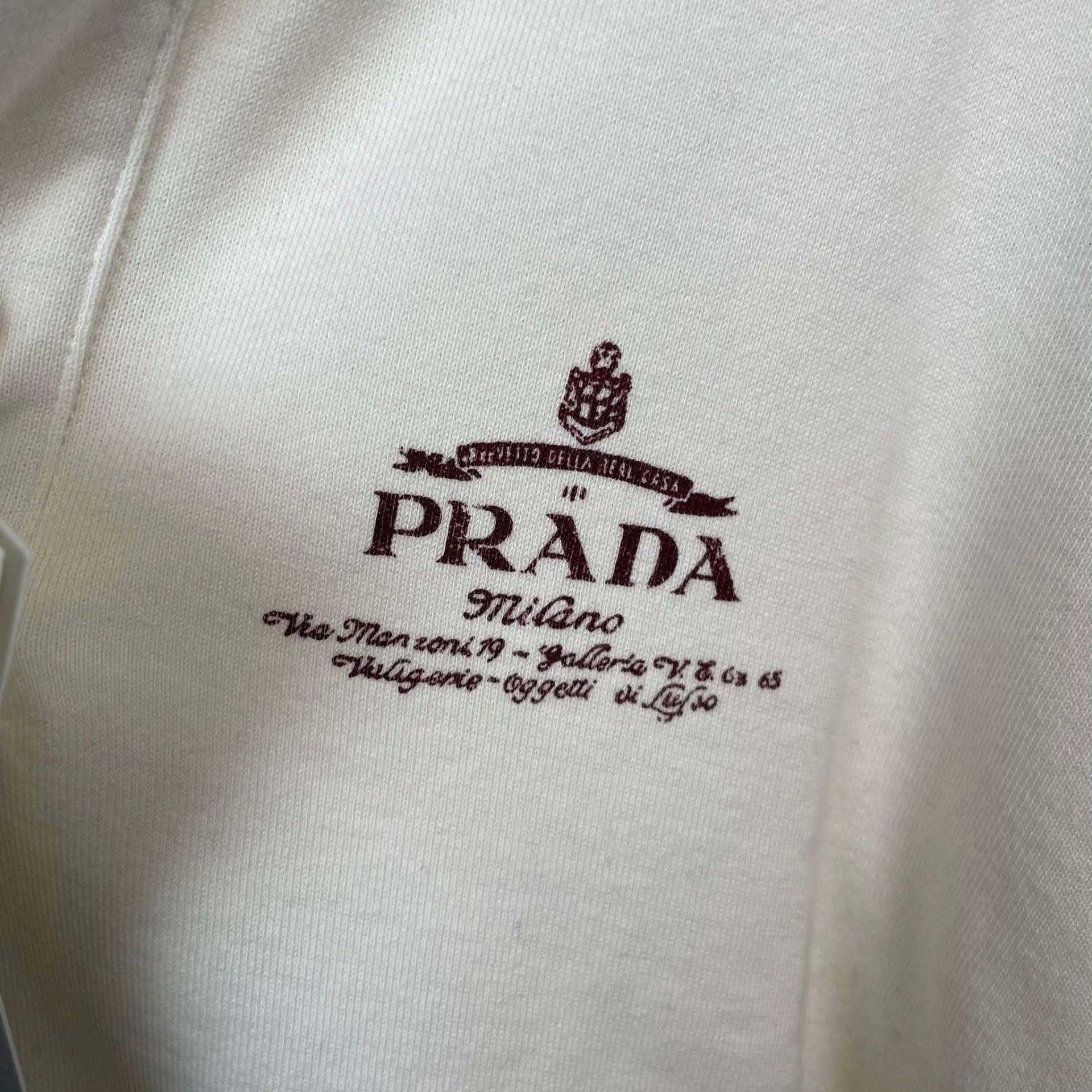 Prada Prada Beige T-Shirt XS Women Size XS / US 0-2 / IT 36-38 - 8 Thumbnail
