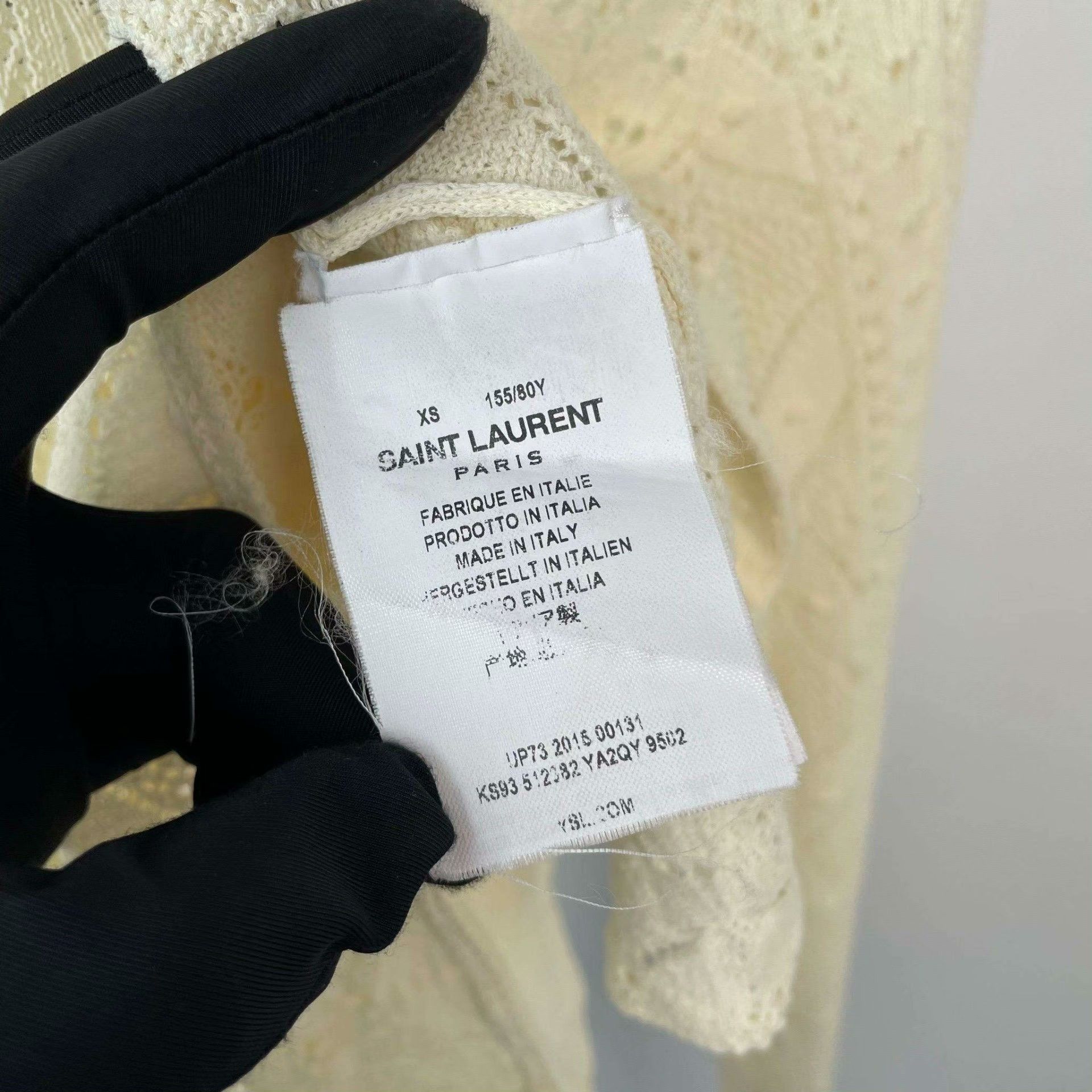 Saint Laurent Paris Saint Laurent Paris Beige Sweater S Women Size S / US 4 / IT 40 - 4 Thumbnail