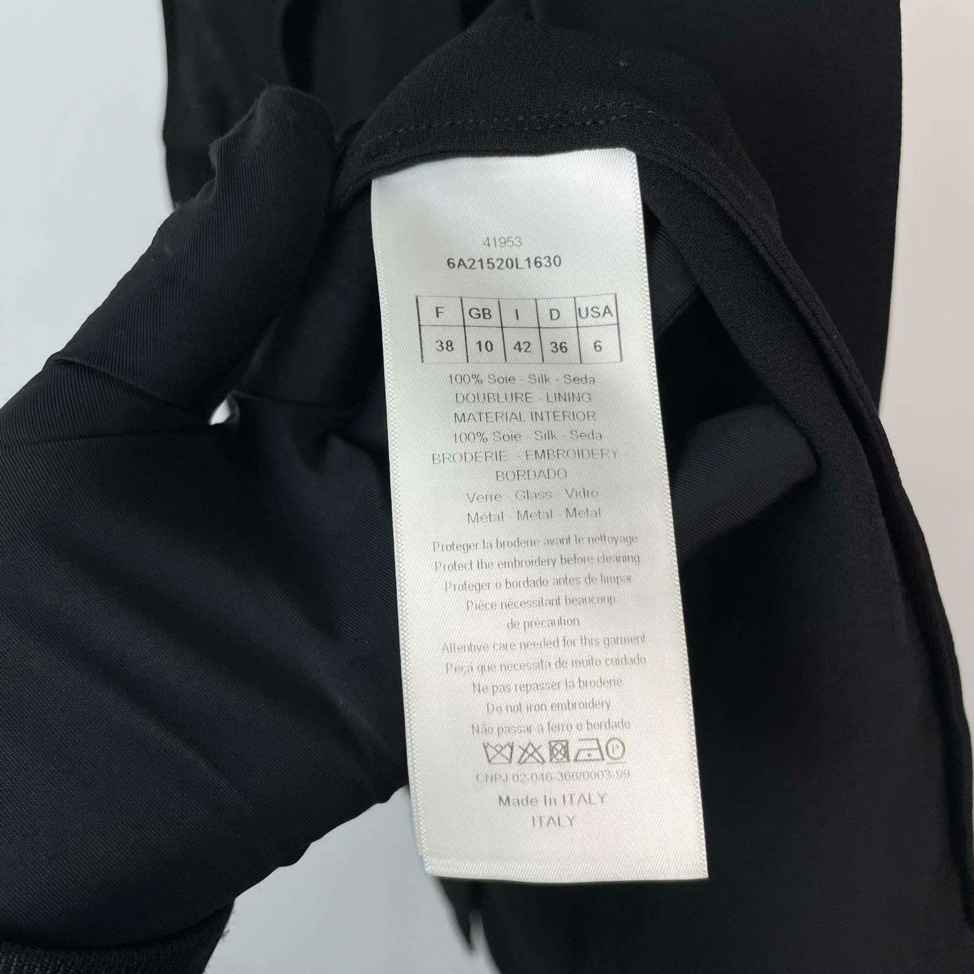 Dior Dior Silk Black Tank Top 38 Women Size S / US 4 / IT 40 - 3 Thumbnail