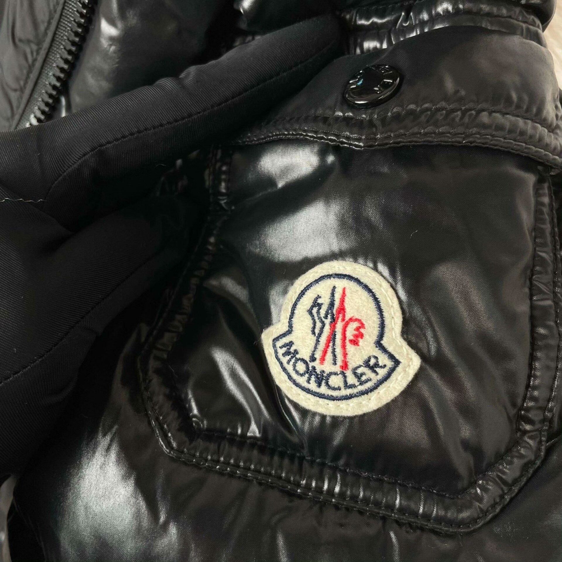 Moncler Moncler Down Black Hoodie 39 Men Size US M / EU 48-50 / 2 - 3 Thumbnail