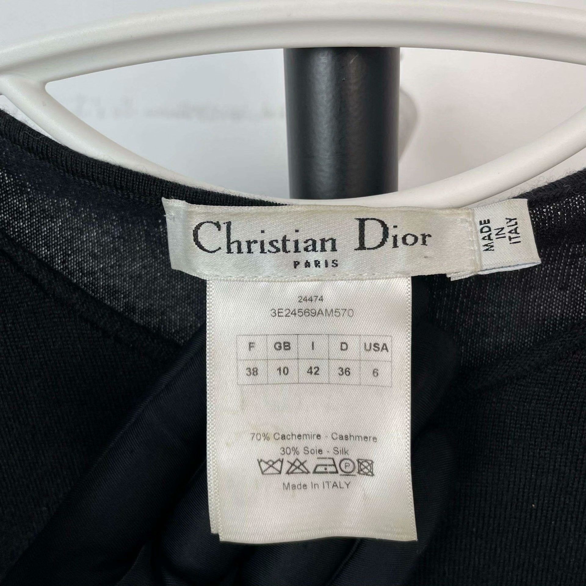Dior Dior Black Sweater 38 Women Size S / US 4 / IT 40 - 3 Thumbnail