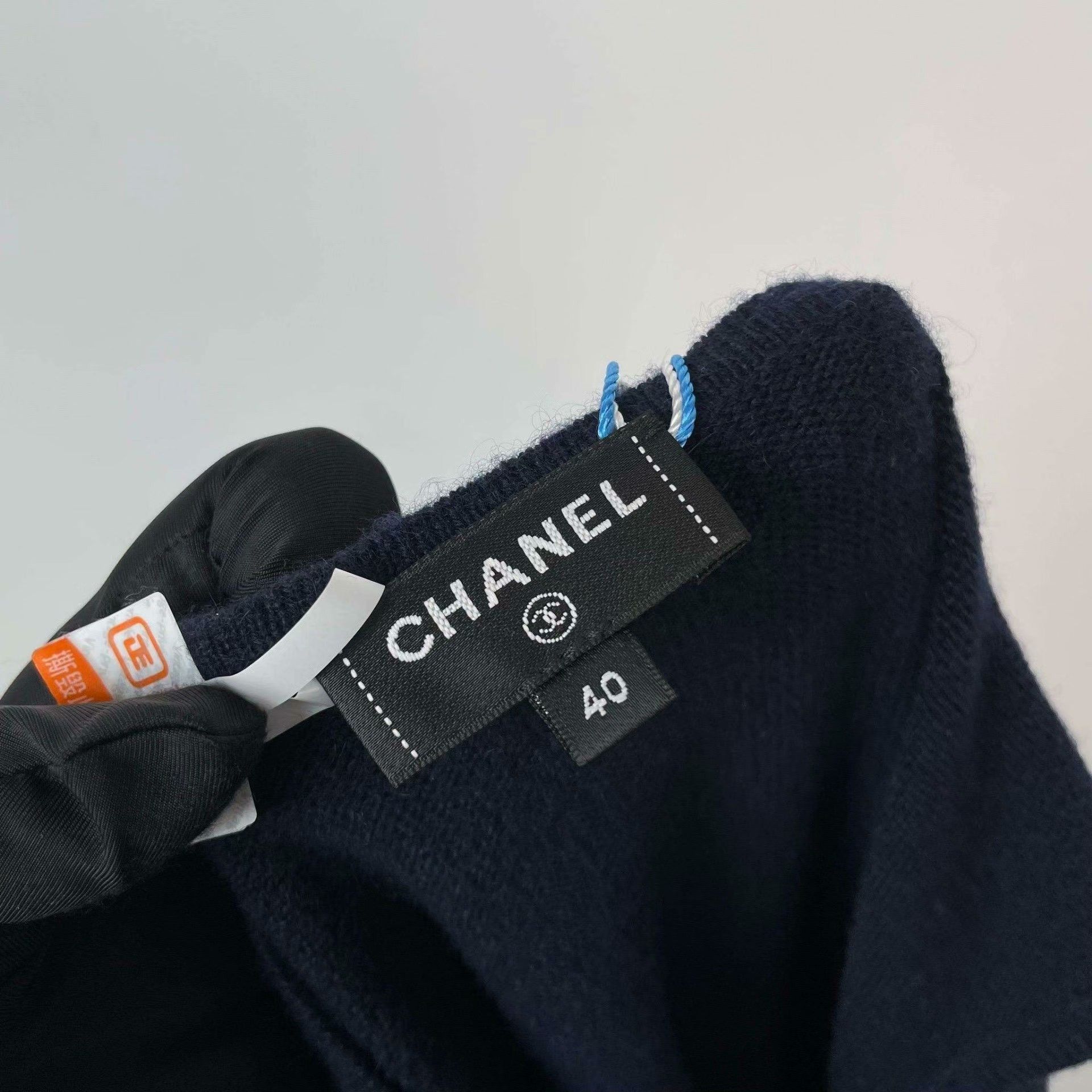 Chanel Chanel Knit Blue Dress 40 Women Size M / US 6-8 / IT 42-44 - 5 Thumbnail