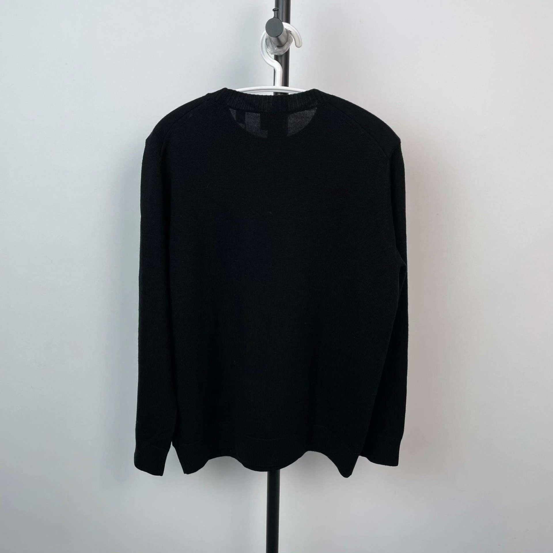 Burberry Burberry Wool Black Hoodie M Men Size US M / EU 48-50 / 2 - 2 Thumbnail