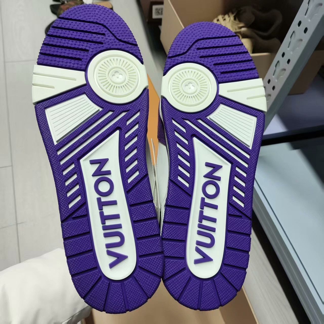 Louis Vuitton Louis Vuitton Purple Lowtop Sneakers 37 Men Size US 5 / EU 37 - 2 Thumbnail