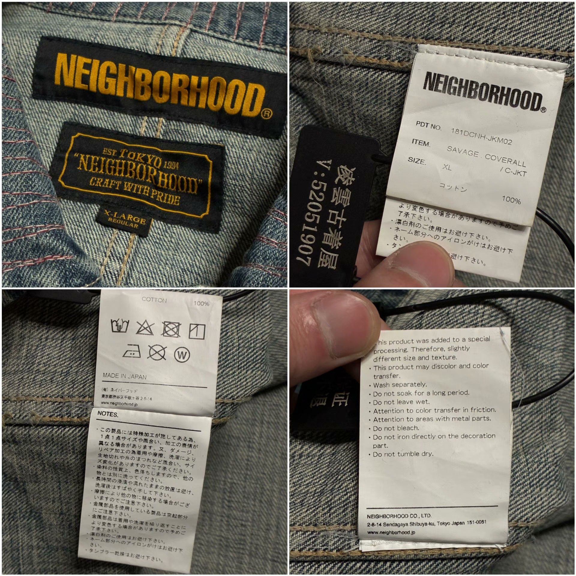 Neighborhood Washed Black Light Jacket XL Men Size US XL / EU 56 / 4 - 8 Thumbnail